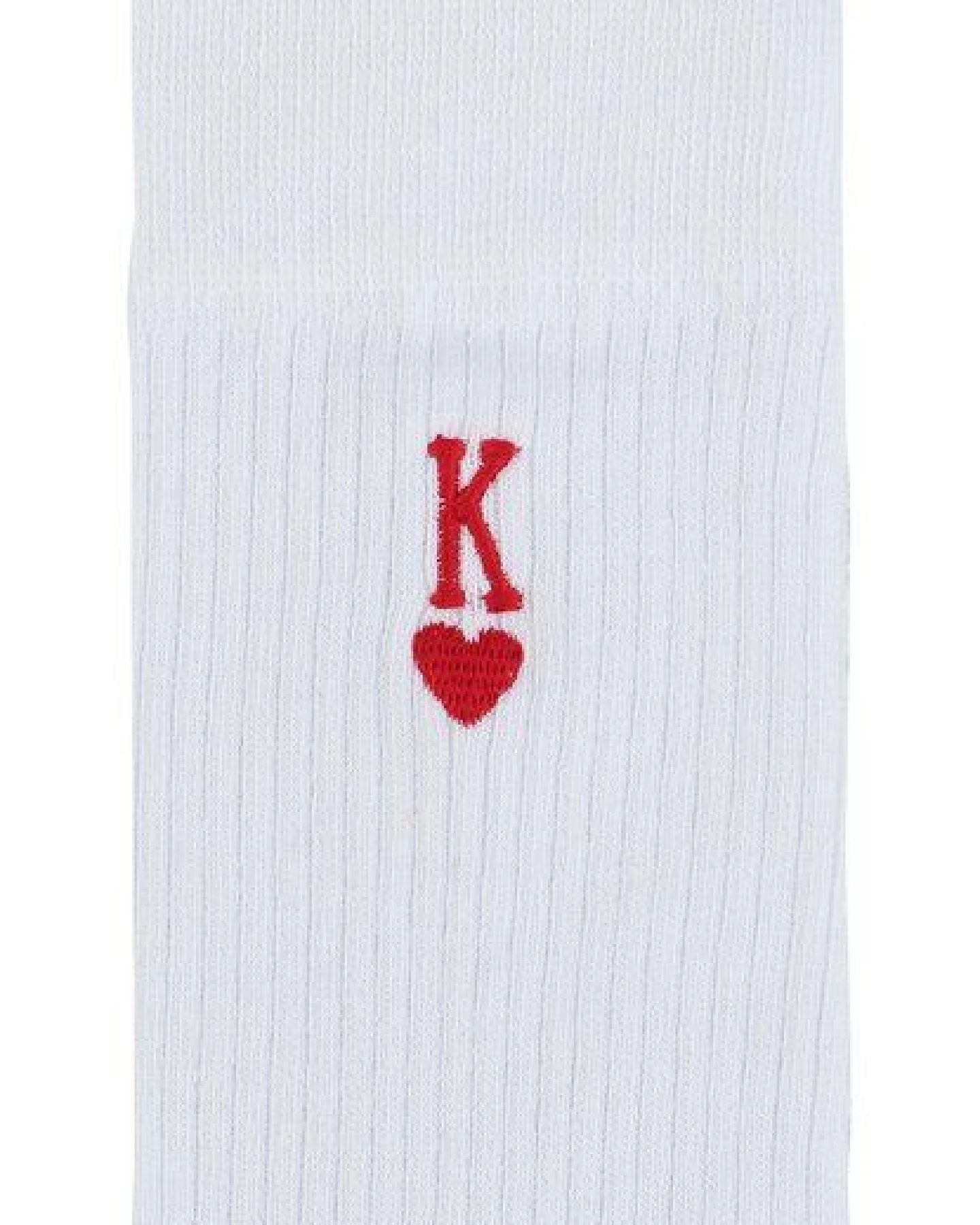 Gerippte Socken Stickerei 1er Pack – Ansicht 2