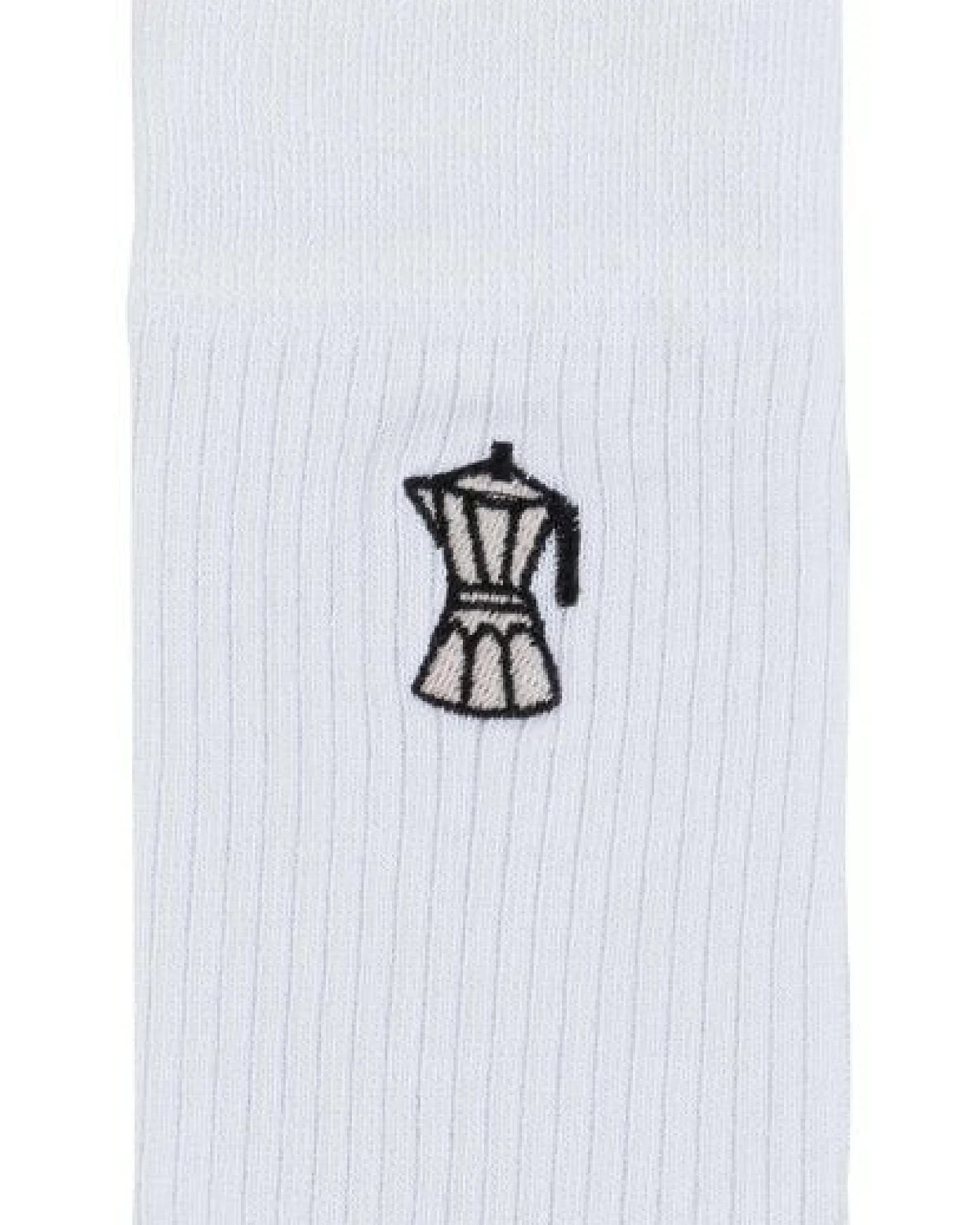 Gerippte Socken Stickerei 1er Pack – Ansicht 2