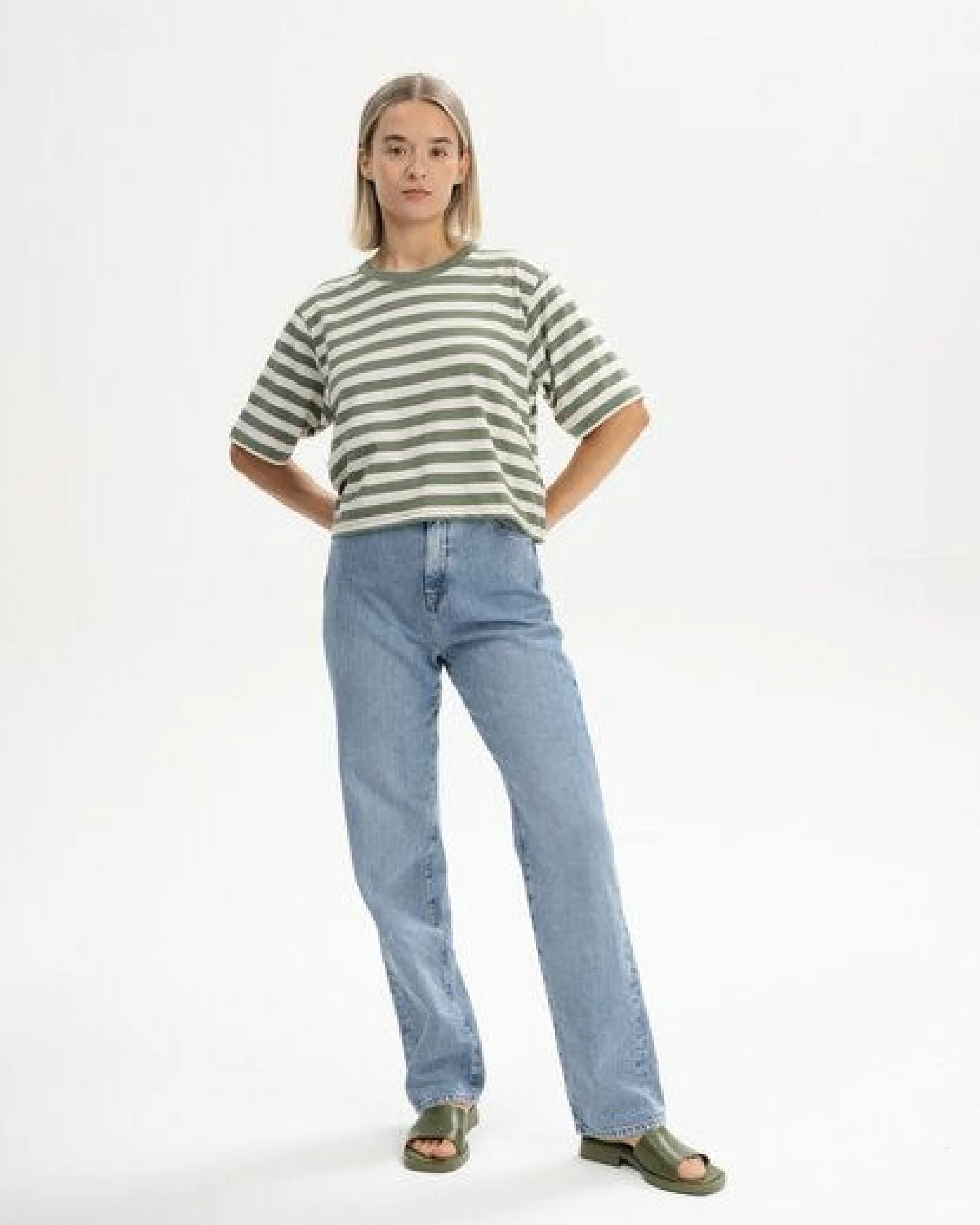 Cropped T-Shirt Style DESNA Stripes – Ansicht 3