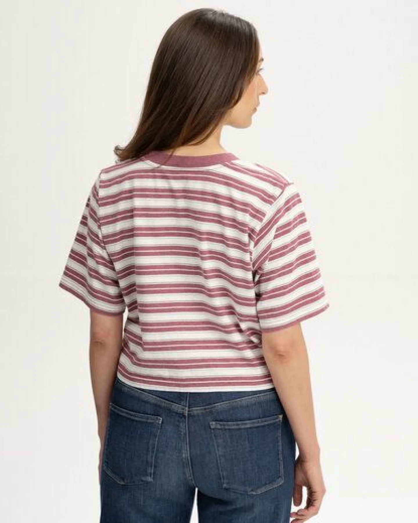 Cropped T-Shirt Style DESNA Stripes – Ansicht 2