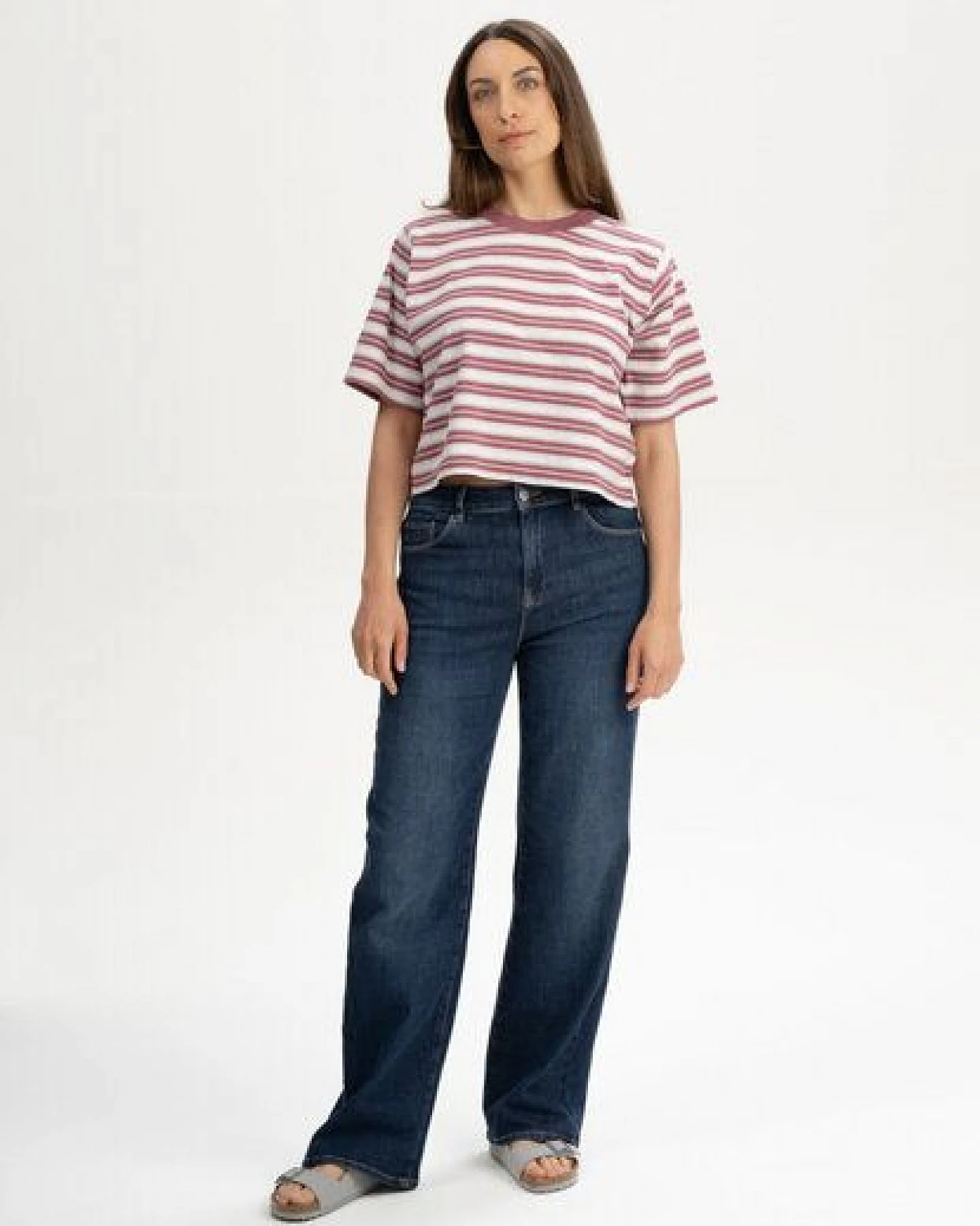 Cropped T-Shirt Style DESNA Stripes – Ansicht 3
