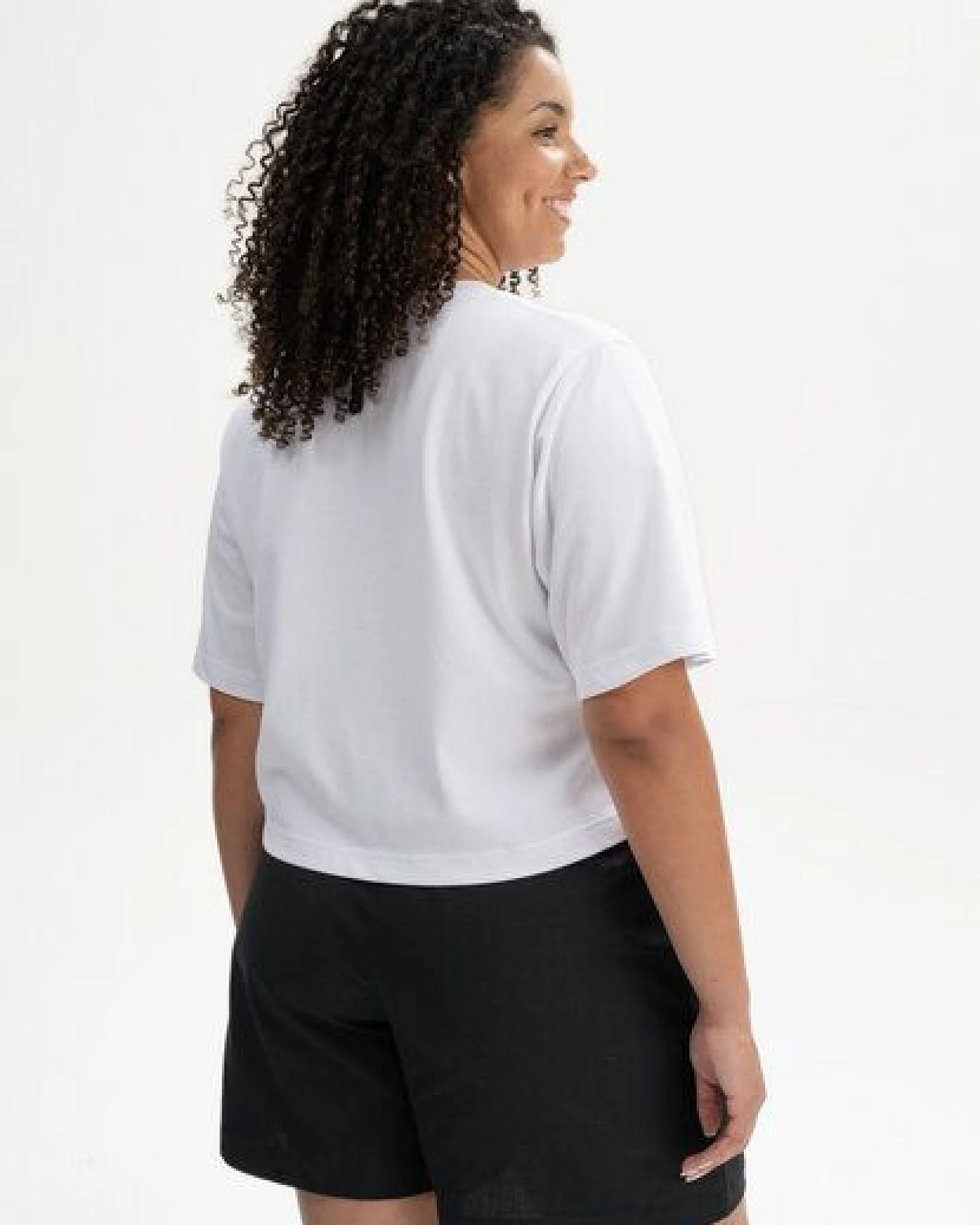 Cropped T-Shirt schwer JOSHNA Stickerei – Ansicht 2