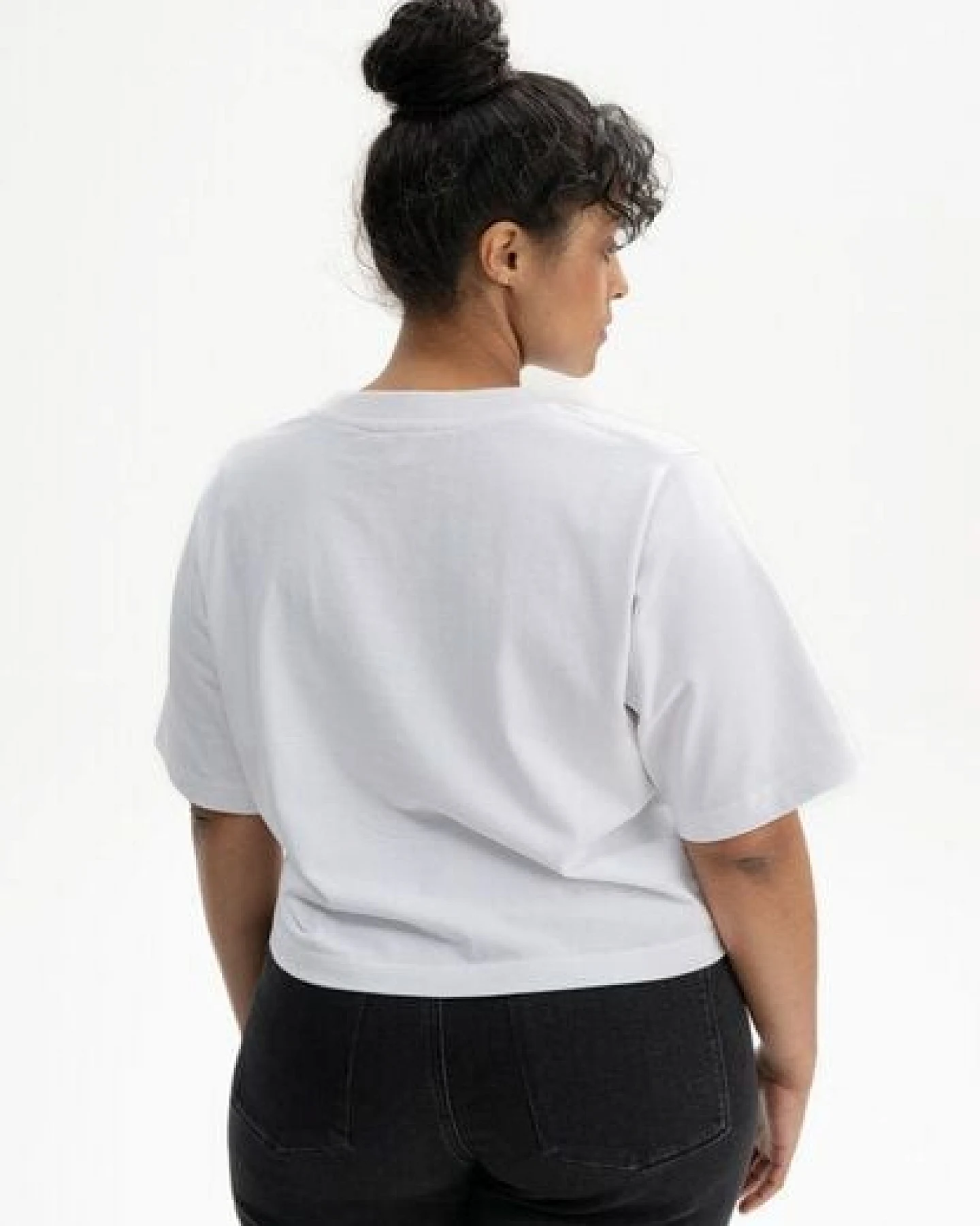 Cropped T-Shirt schwer JOSHNA Stickerei – Ansicht 3