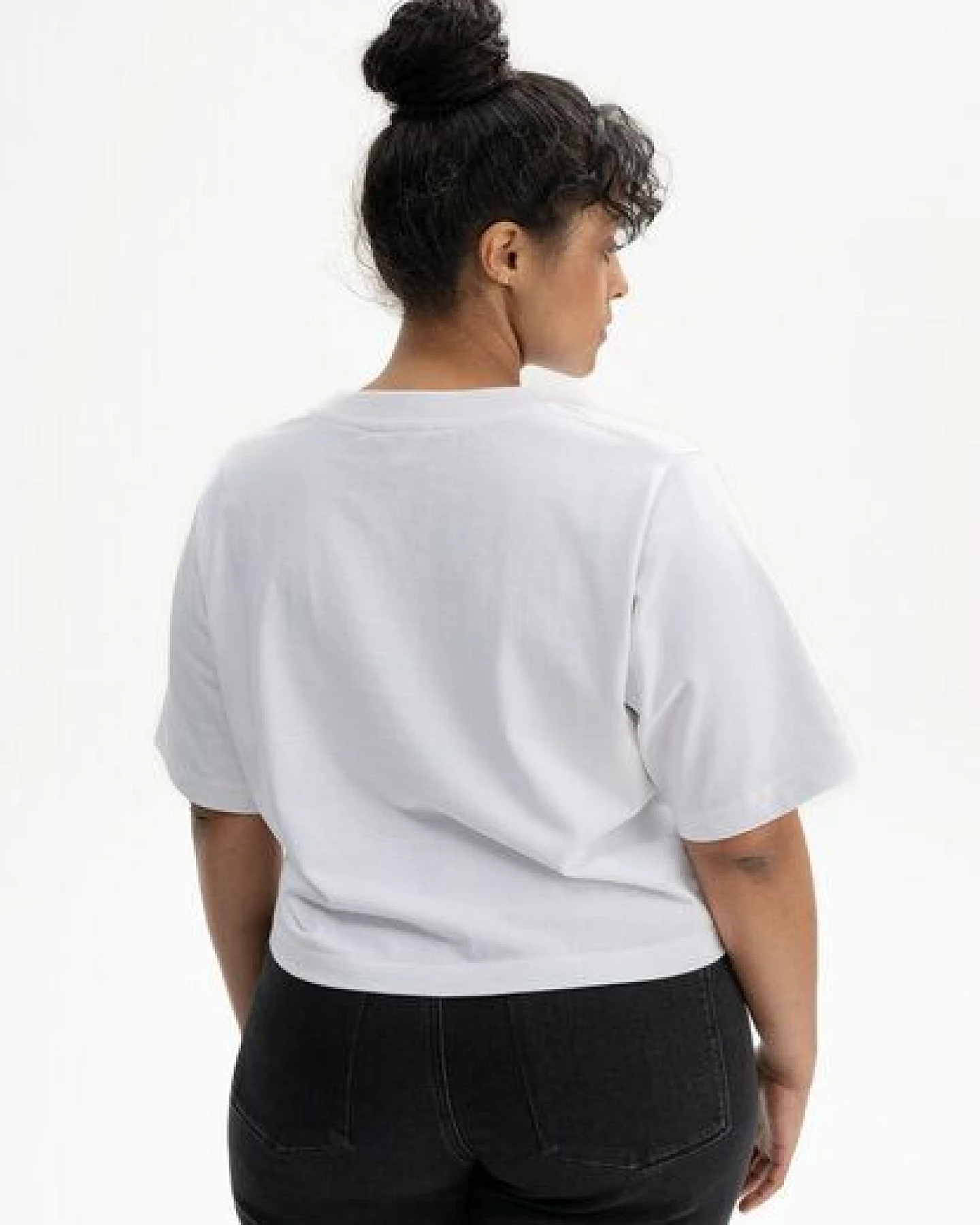 Cropped T-Shirt schwer JOSHNA Stickerei – Ansicht 3
