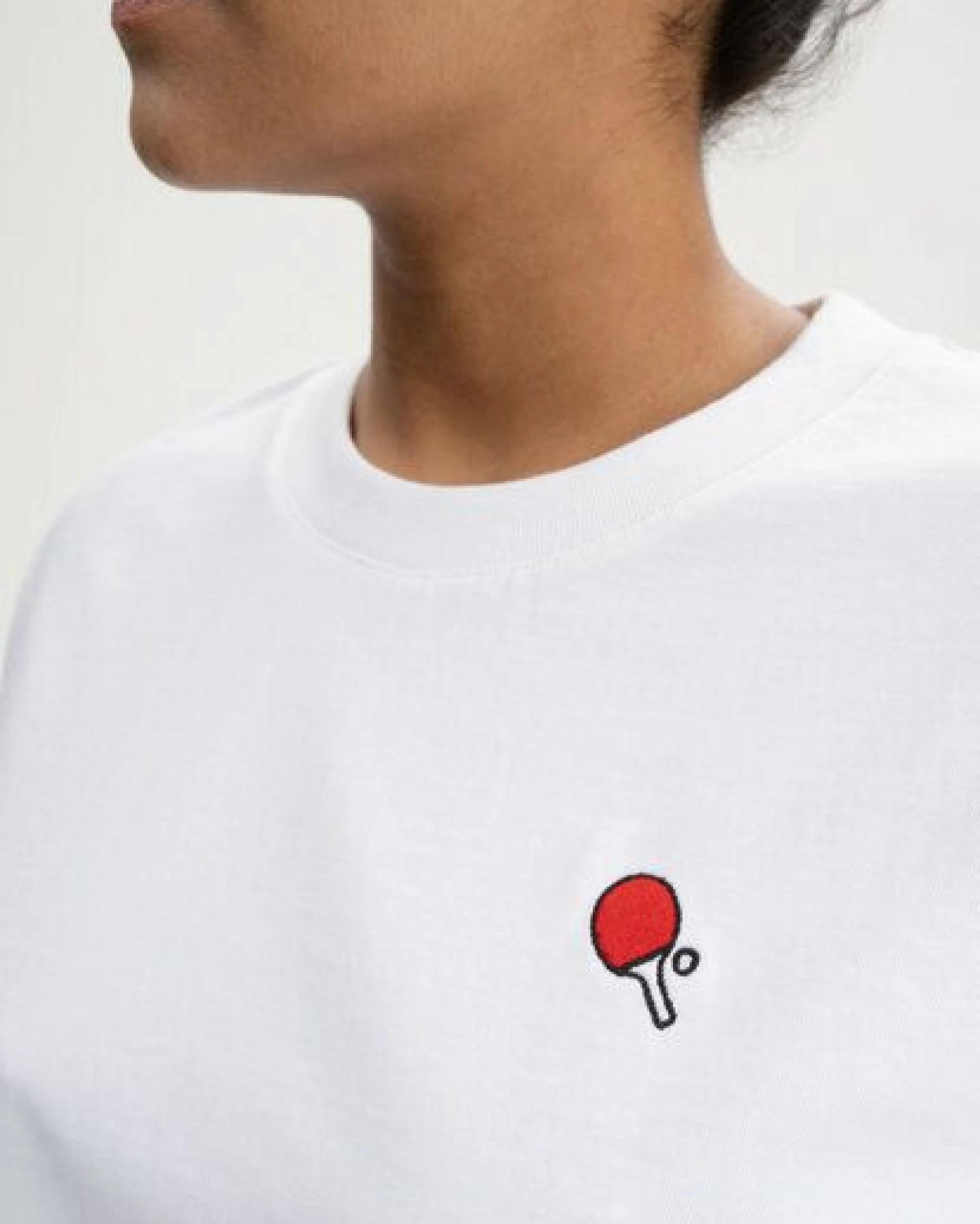 Cropped T-Shirt schwer JOSHNA Stickerei – Ansicht 4