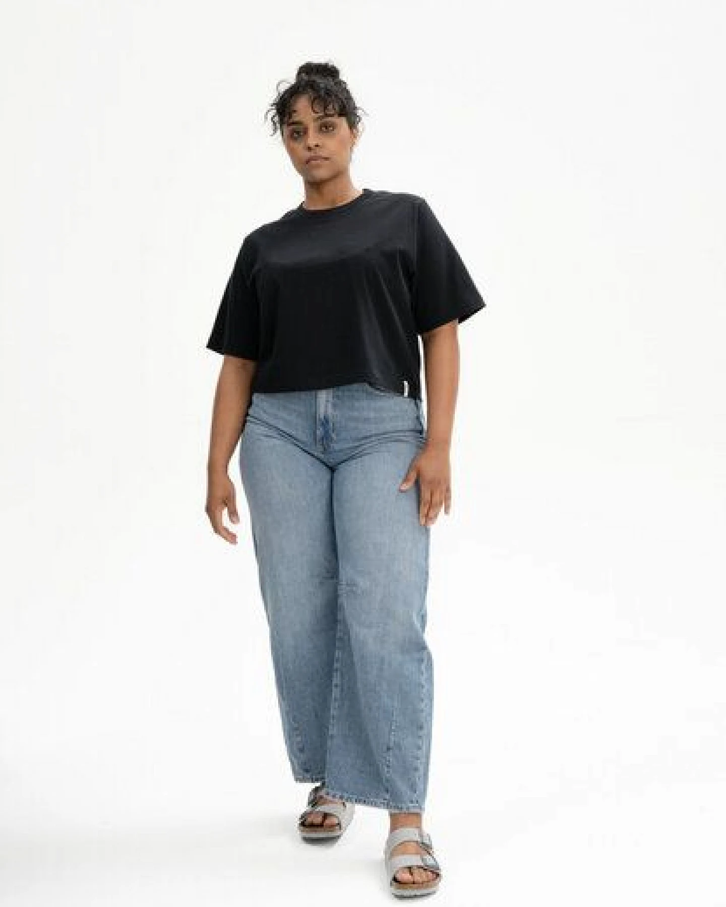 Cropped T-Shirt schwer Style JOSHNA – Ansicht 3