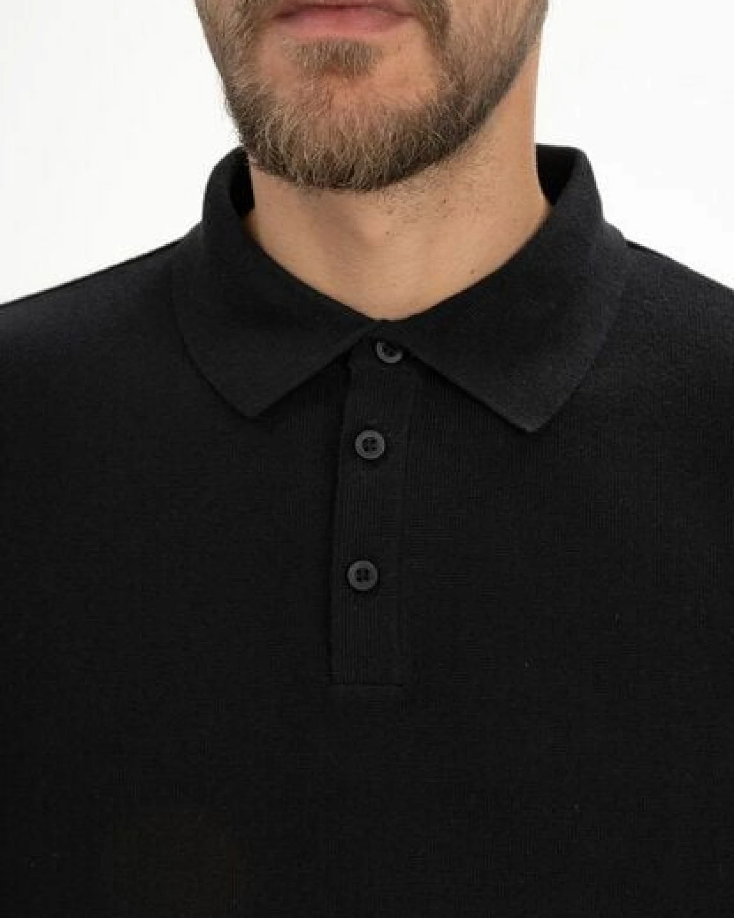 Langarm Strick Poloshirt HARISH – Ansicht 4