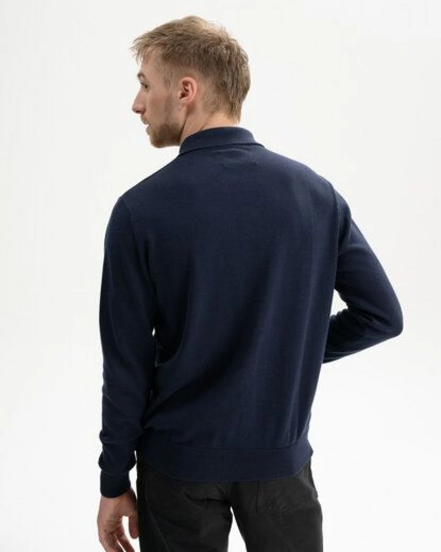 Langarm Strick Poloshirt HARISH – Ansicht 2