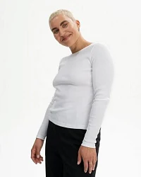 Produktseite: MELA Ripp Longsleeve Style MEHAR aus 100% Bio-Baumwolle