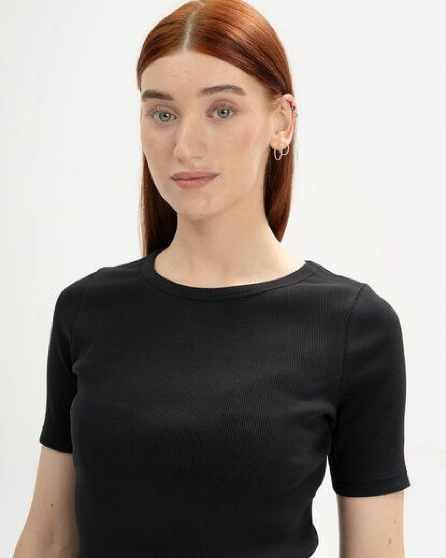 MELA Ripp T-Shirt Style JASLEEN aus 100% Bio-Baumwolle – Ansicht 4