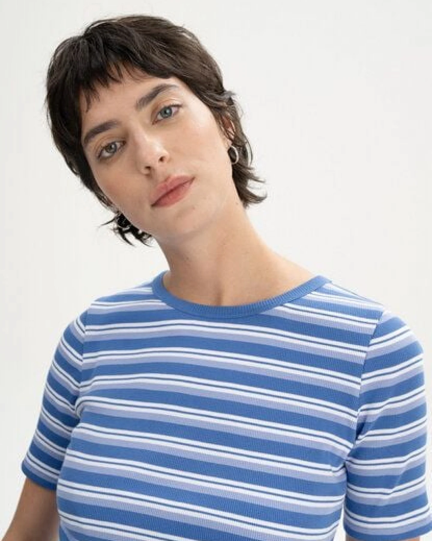 MELA Ripp T-Shirt Style JASLEEN aus 100% Bio-Baumwolle – Ansicht 4