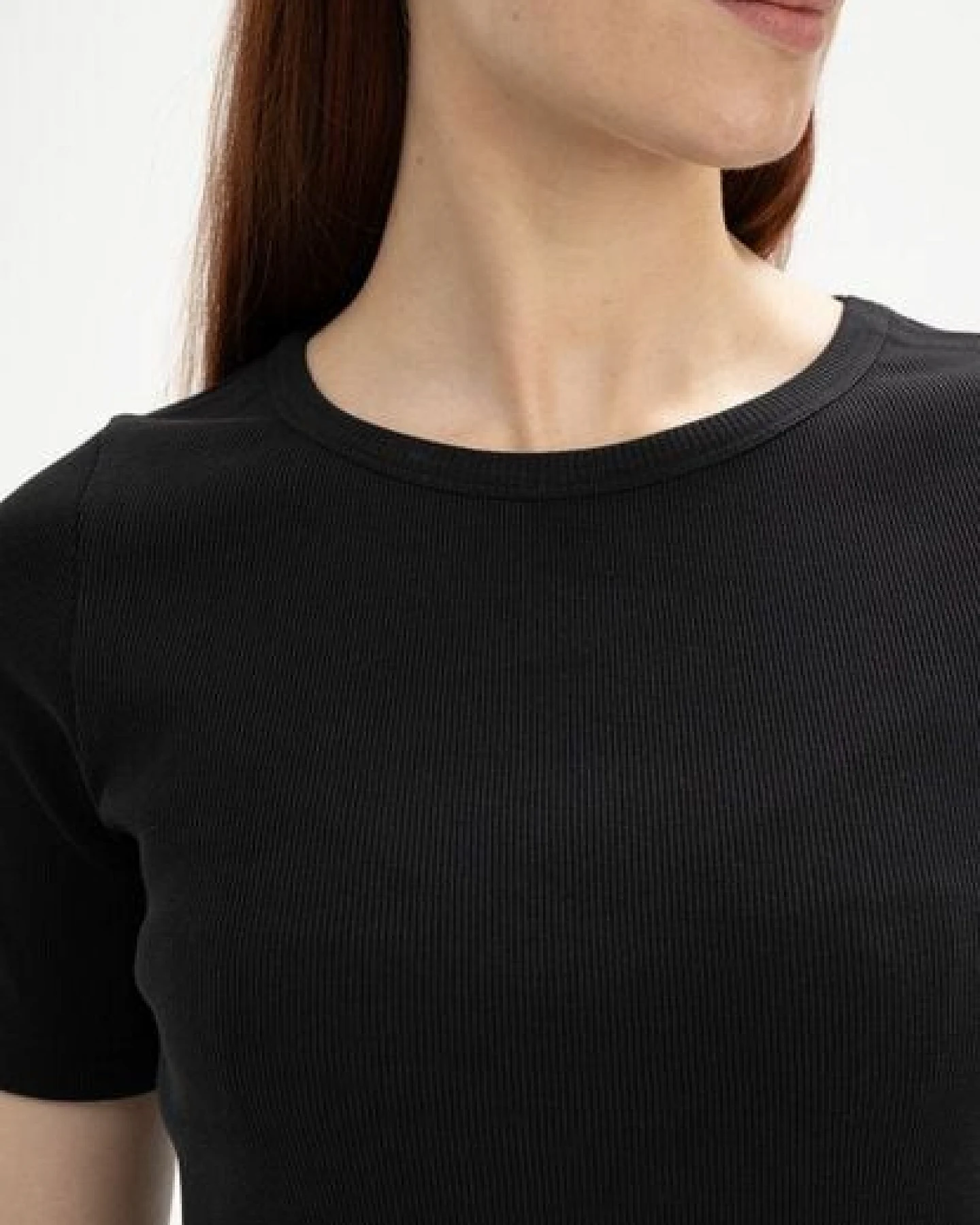 MELA Ripp T-Shirt Style JASLEEN aus 100% Bio-Baumwolle – Ansicht 3