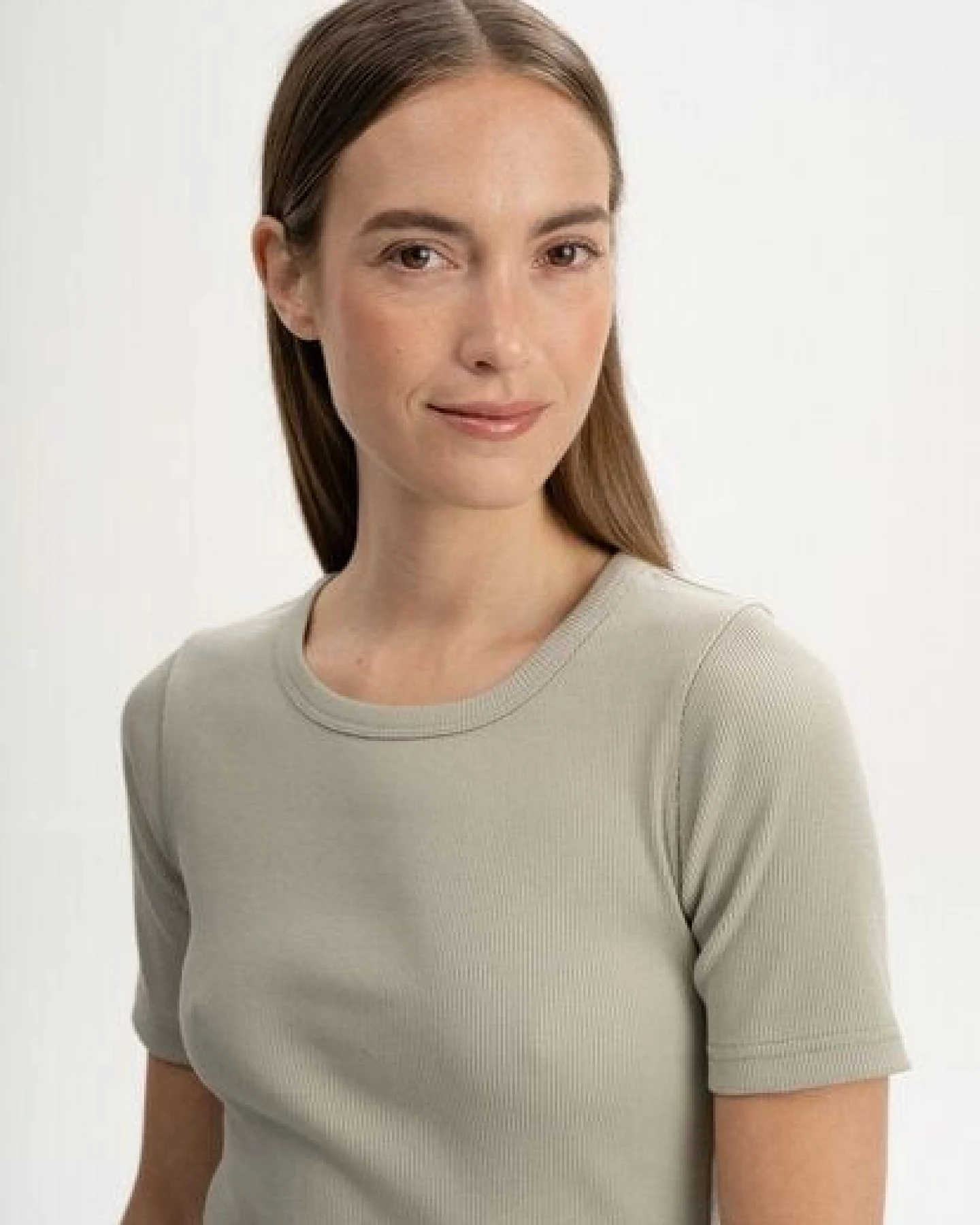 MELA Ripp T-Shirt Style JASLEEN aus 100% Bio-Baumwolle – Ansicht 4