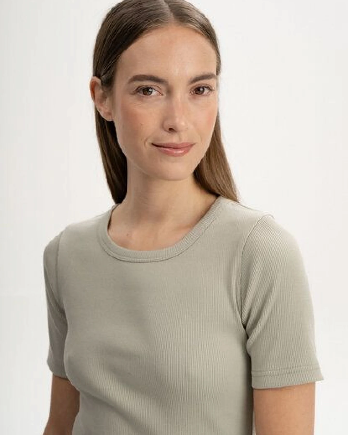MELA Ripp T-Shirt Style JASLEEN aus 100% Bio-Baumwolle – Ansicht 4