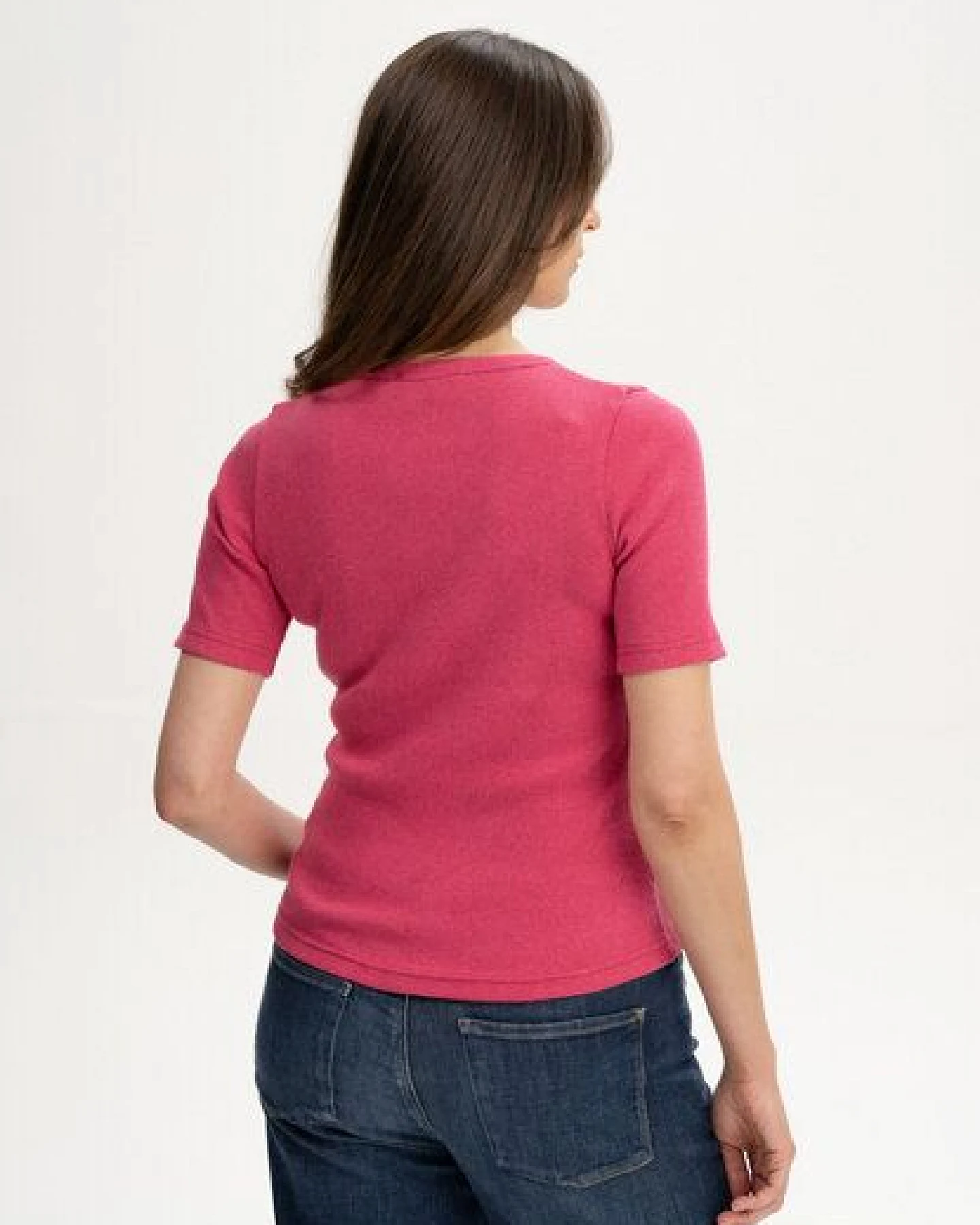 MELA Ripp T-Shirt Style JASLEEN aus 100% Bio-Baumwolle – Ansicht 2