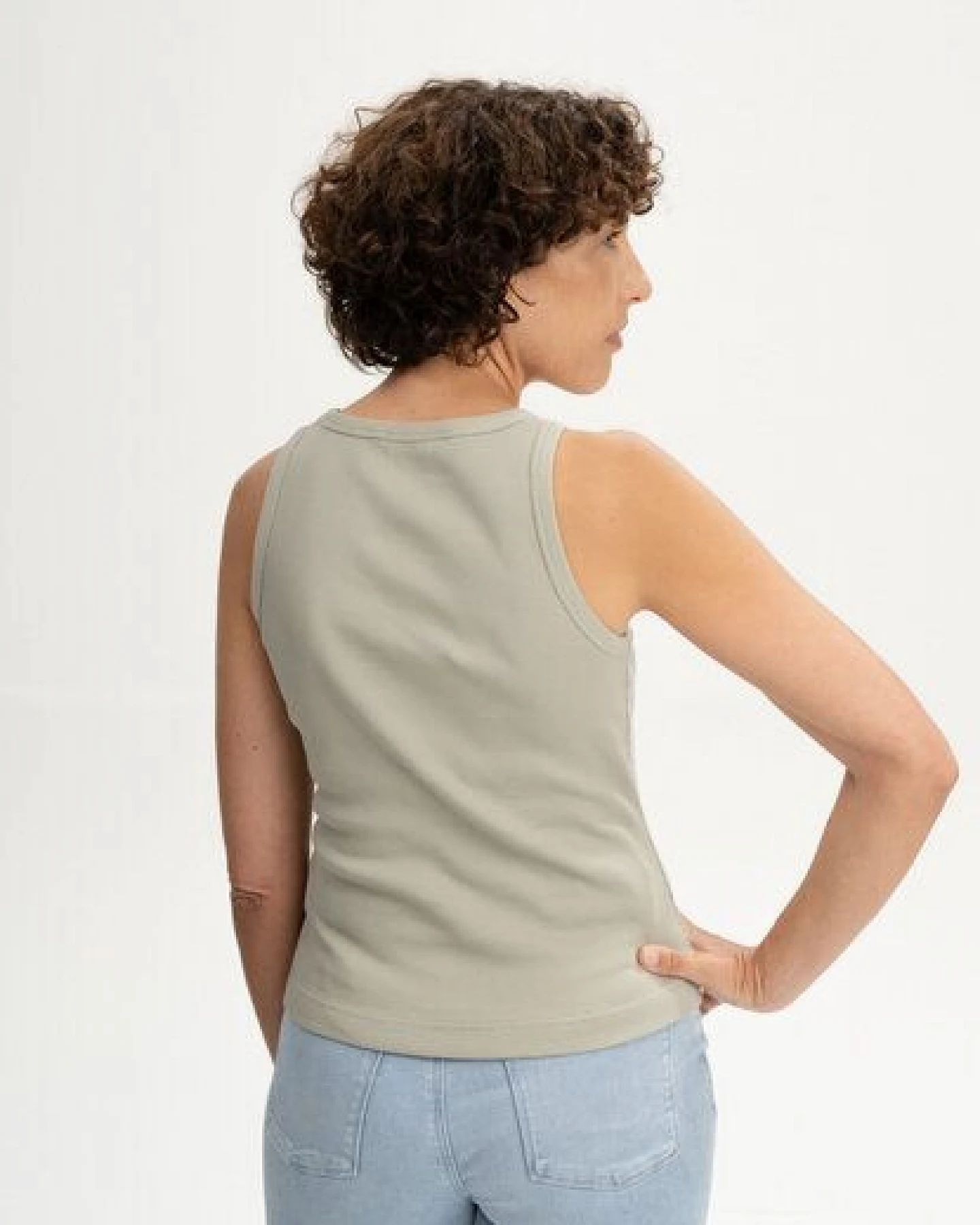 MELA Ripp Tanktop Style DRISNA aus 100% Bio-Baumwolle – Ansicht 2