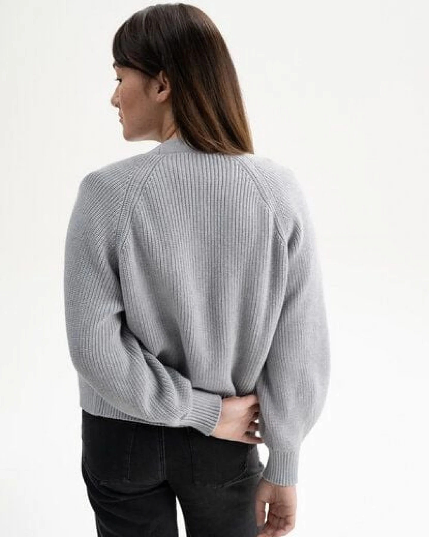 Rippstrick Cardigan Style BHUMA – Ansicht 3