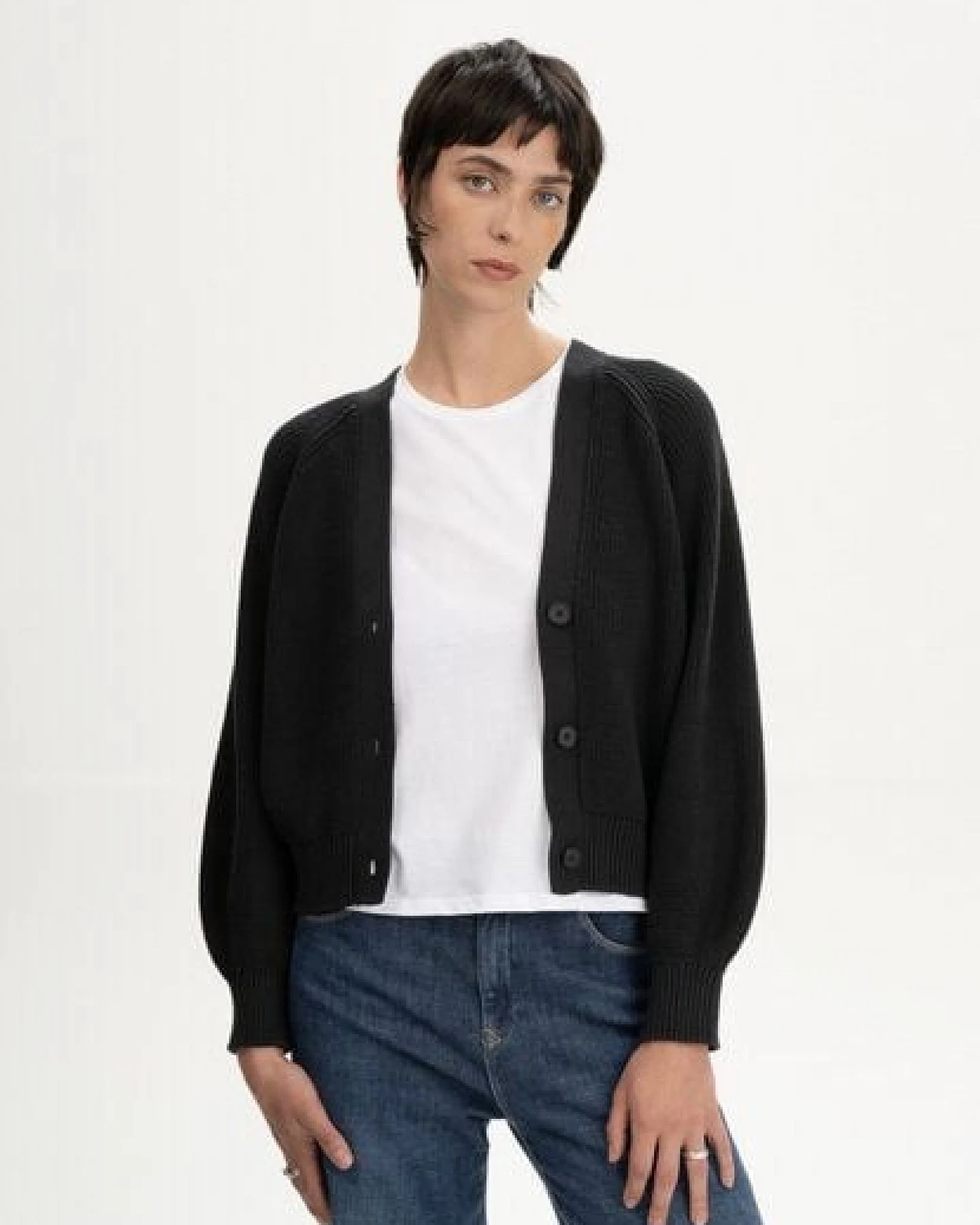 Rippstrick Cardigan Style BHUMA – Ansicht 2