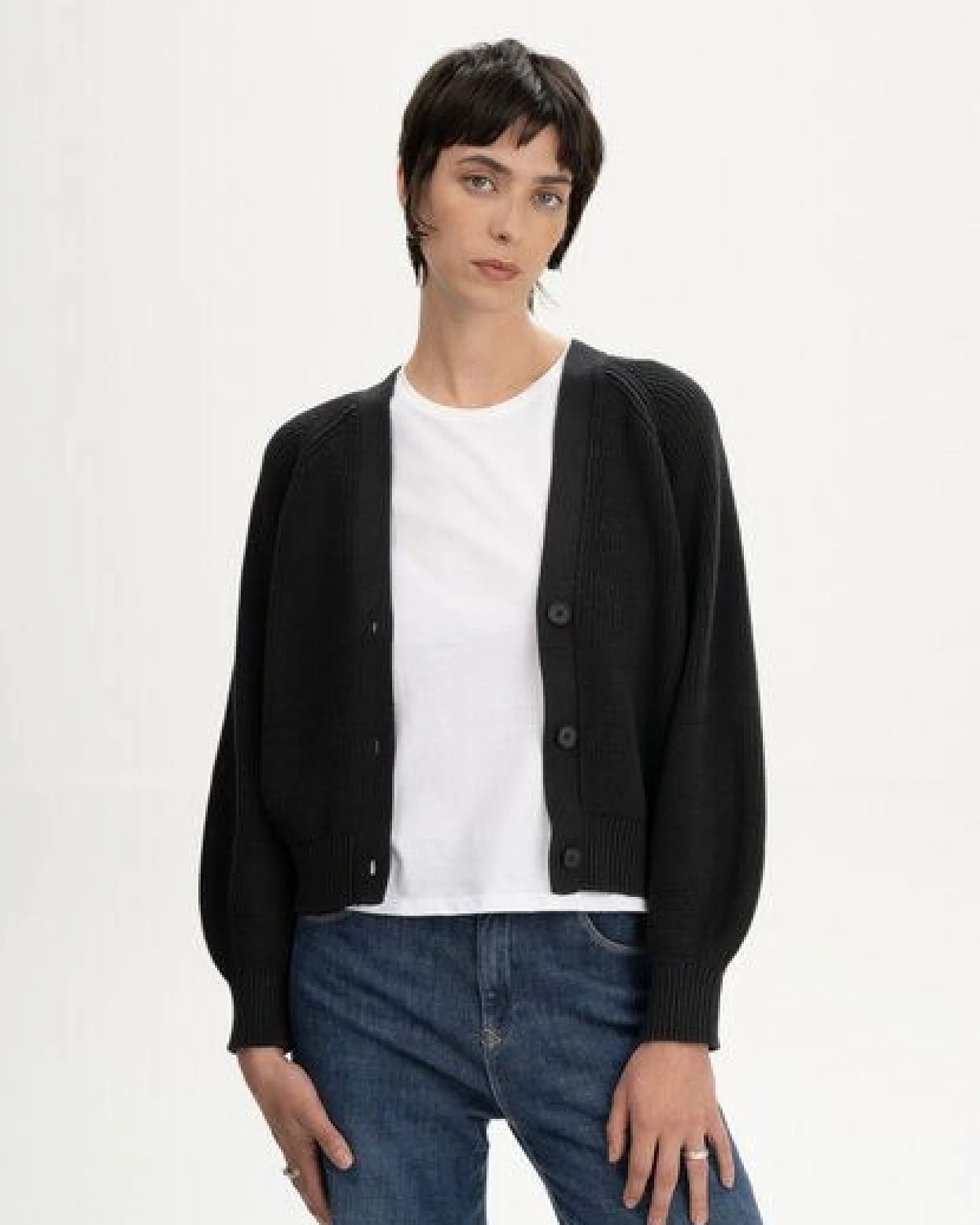 Rippstrick Cardigan Style BHUMA – Ansicht 2