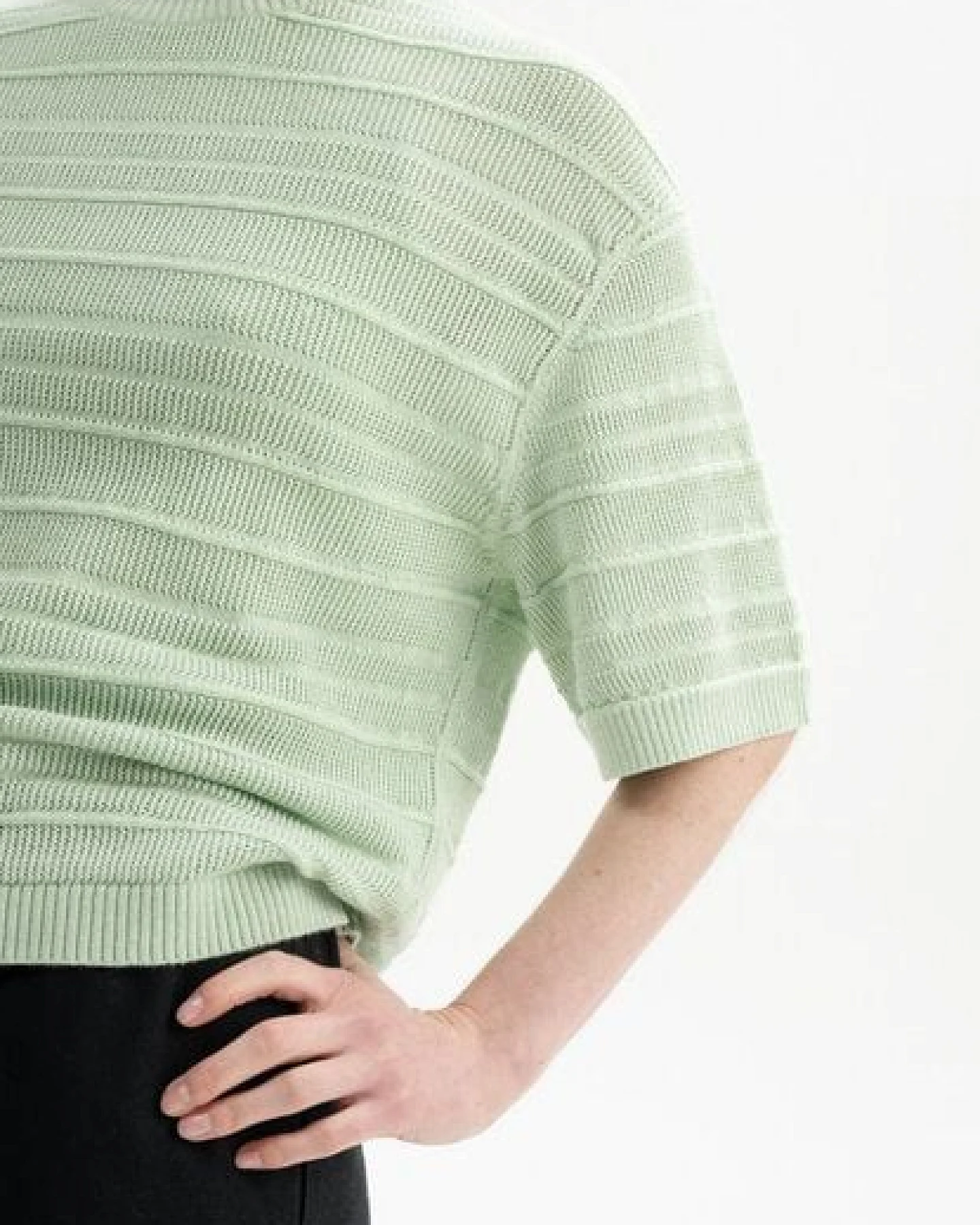 Strukturiertes Strick T-Shirt Style AROHI – Ansicht 4