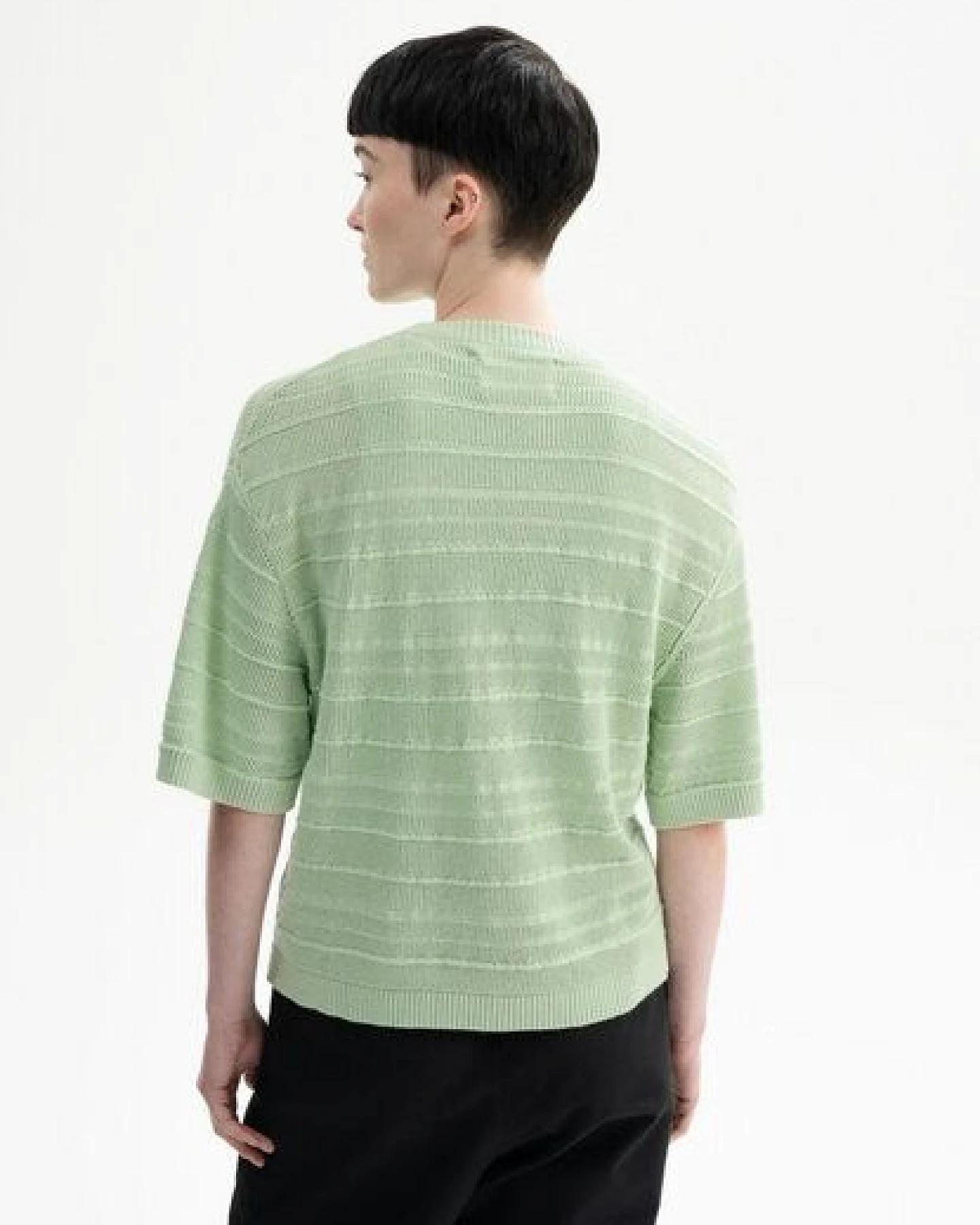 Strukturiertes Strick T-Shirt Style AROHI – Ansicht 2