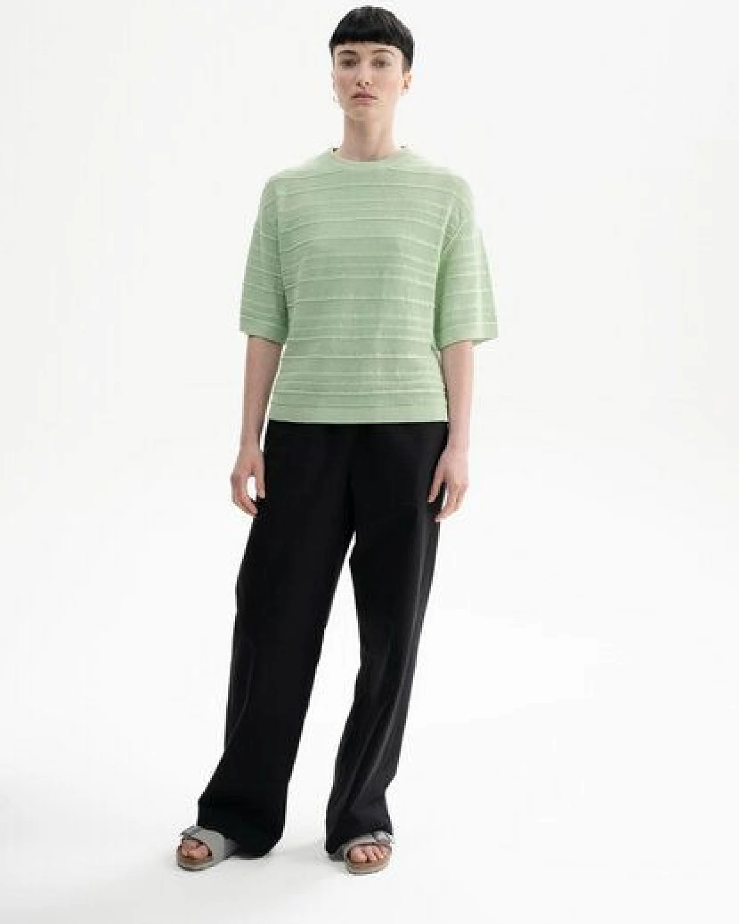 Strukturiertes Strick T-Shirt Style AROHI – Ansicht 3