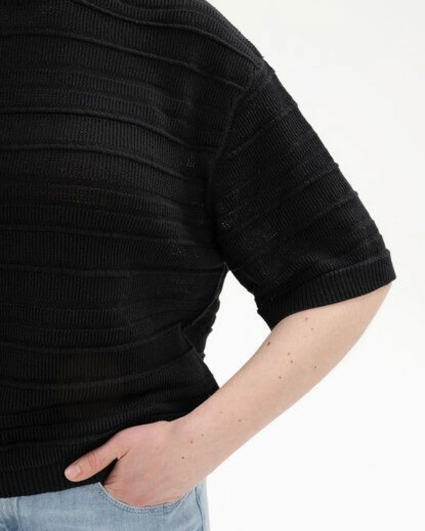 Strukturiertes Strick T-Shirt Style AROHI – Ansicht 4
