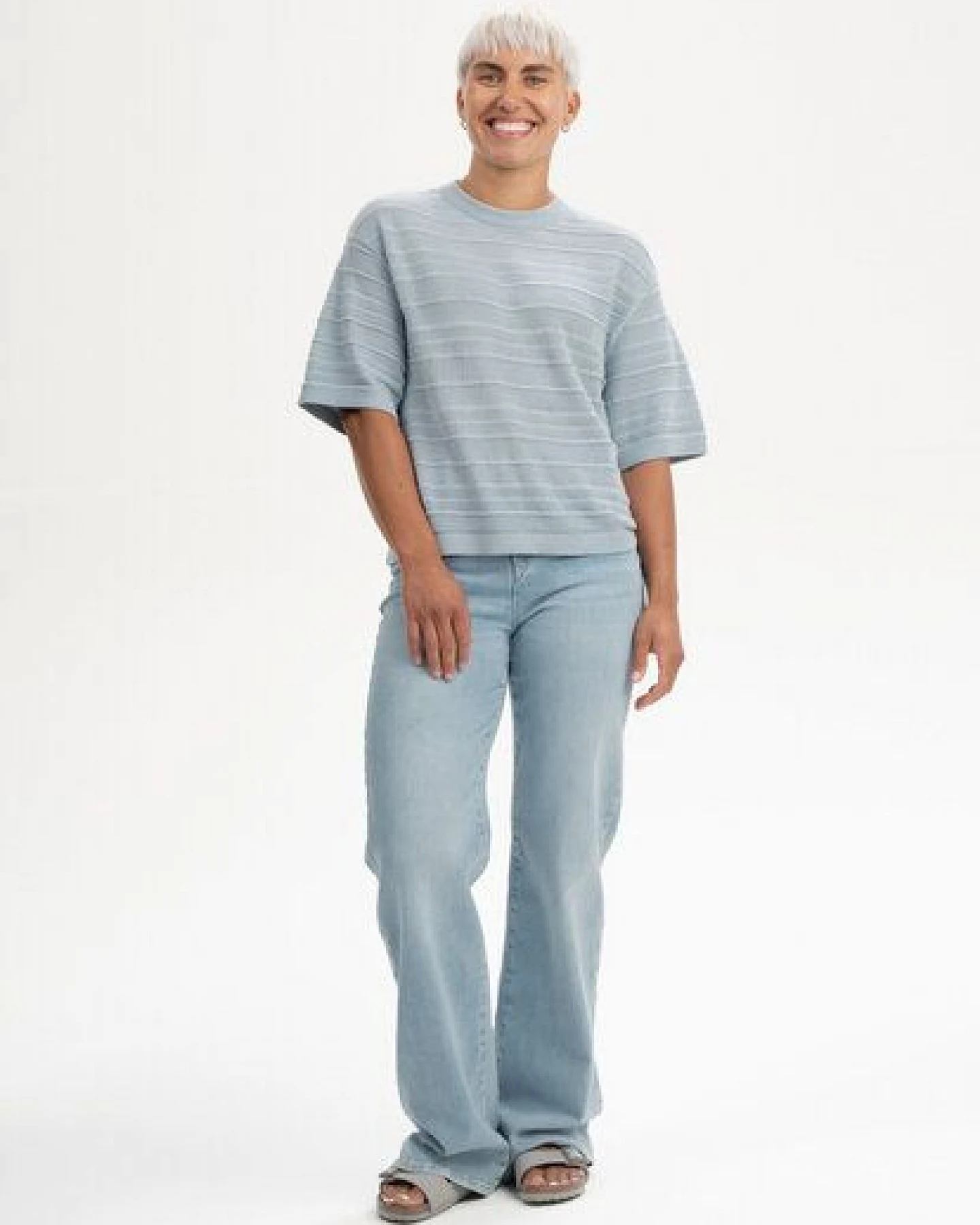 Strukturiertes Strick T-Shirt Style AROHI – Ansicht 3