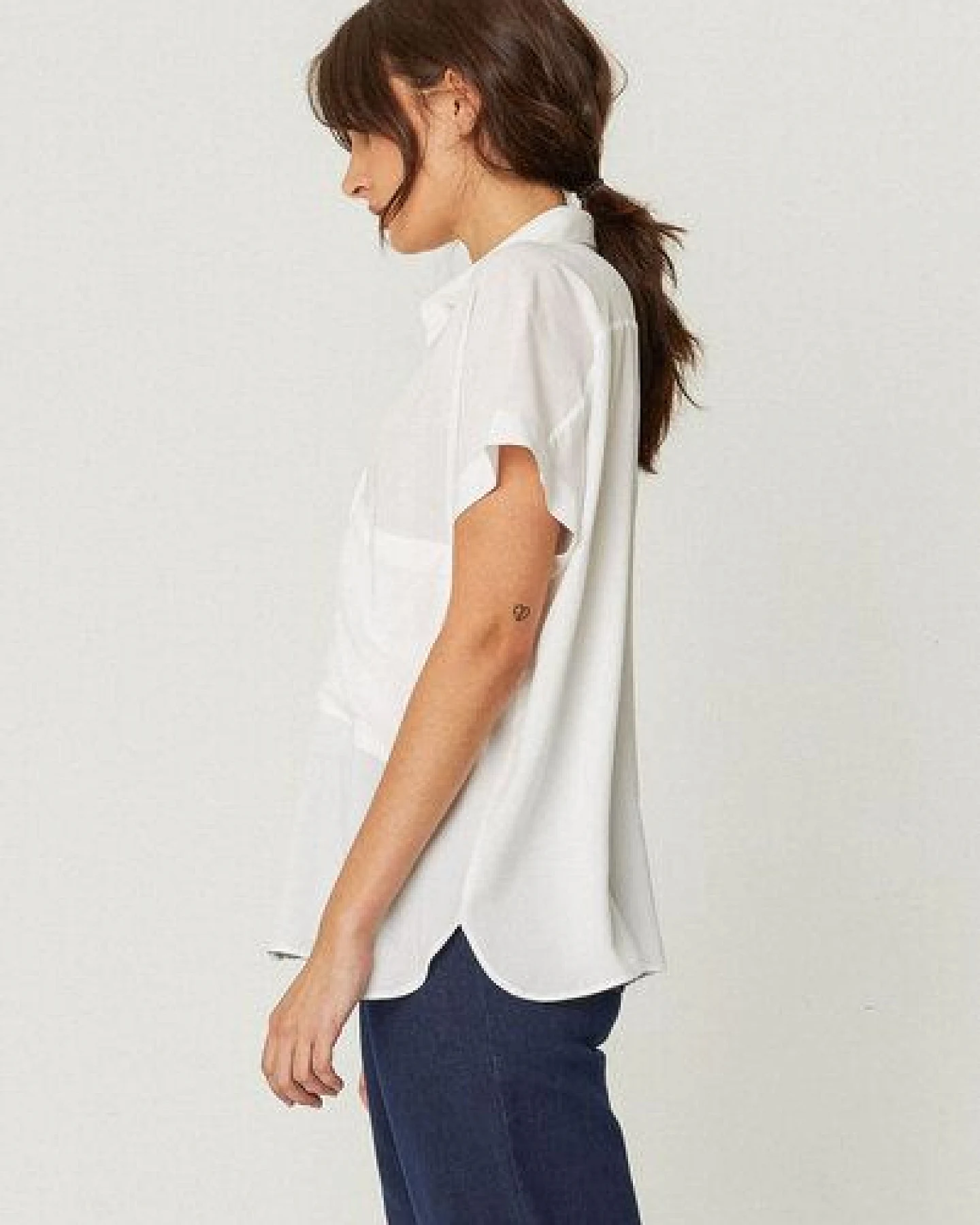 SKFK Bluse Uma - White – Ansicht 3