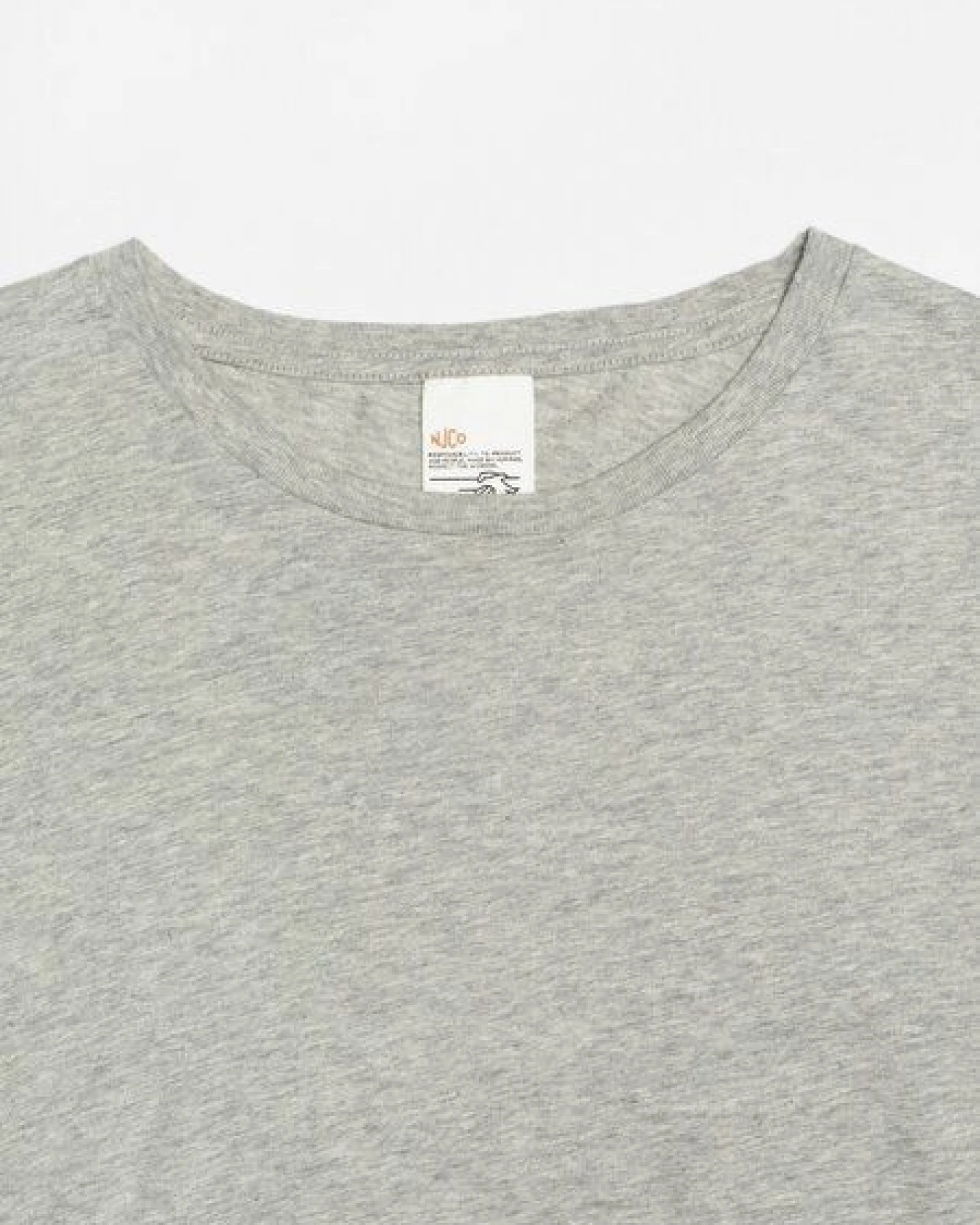 Nudie Jeans Herren T-Shirt aus Biobaumwolle "Roffe Melange" – Ansicht 3