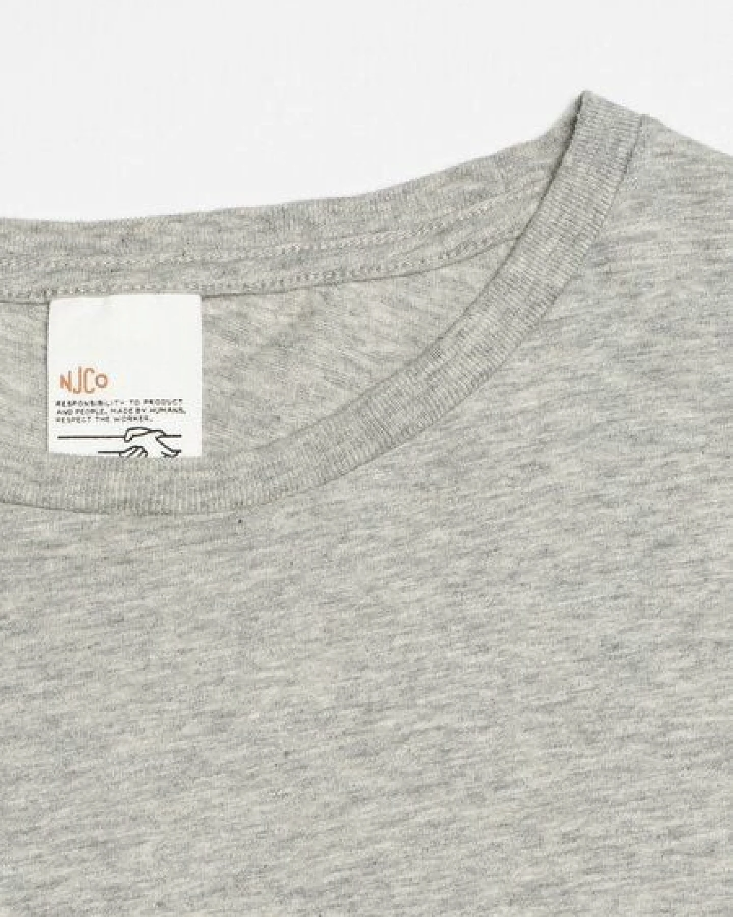 Nudie Jeans Herren T-Shirt aus Biobaumwolle "Roffe Melange" – Ansicht 4