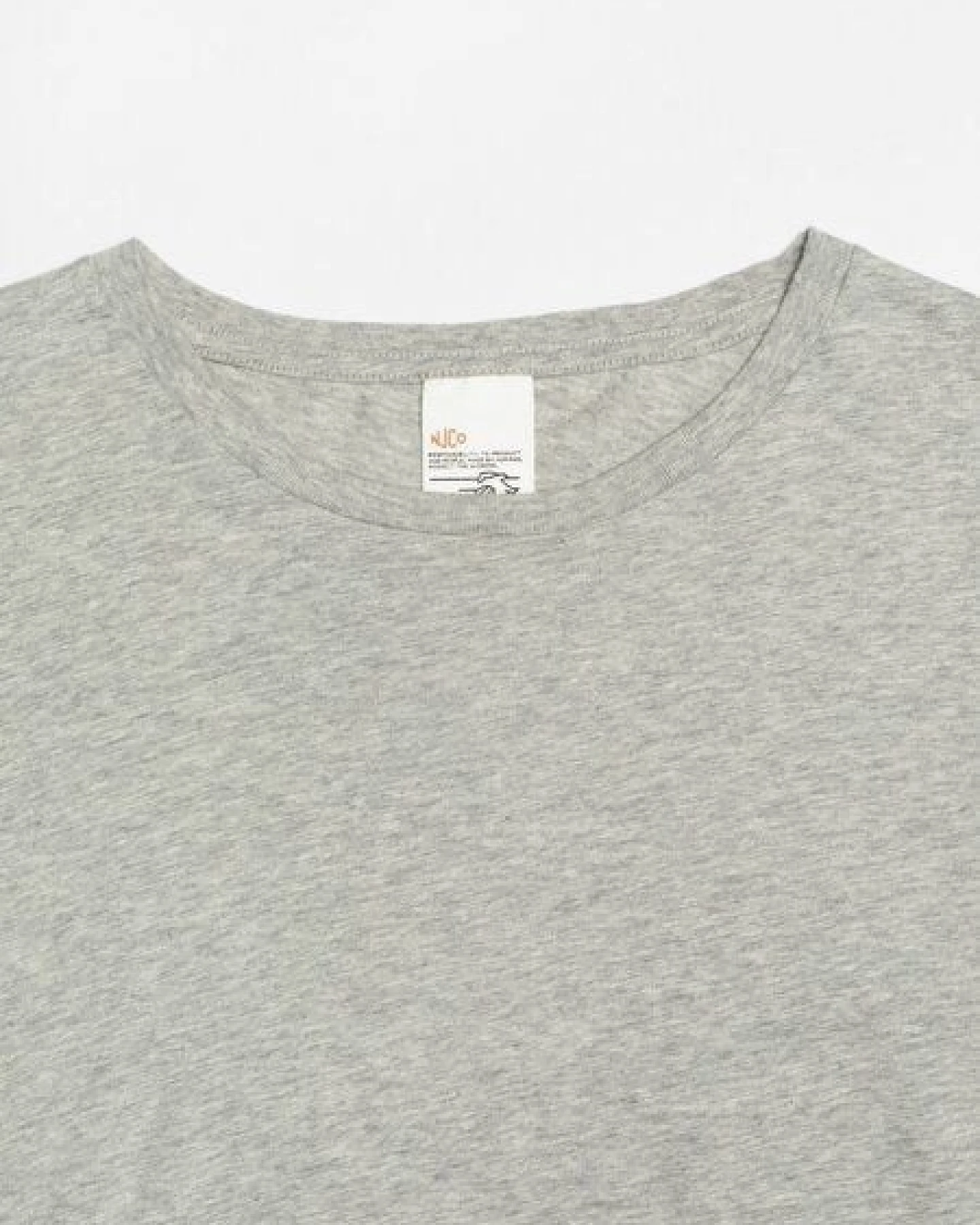 Nudie Jeans Herren T-Shirt aus Biobaumwolle "Roffe Melange" – Ansicht 3