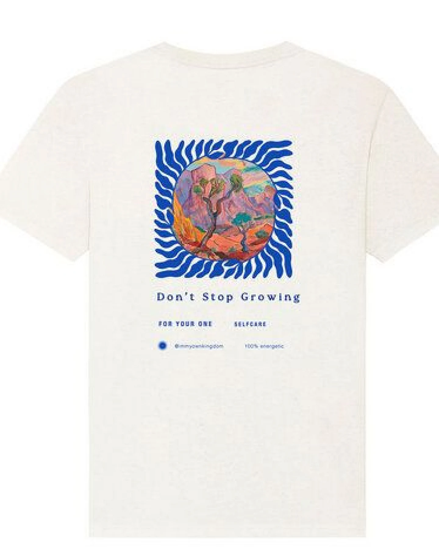 Kultgut NEW Upcycling Generation- Artdesign - Bioshirt / Don´t Stop Growing – Ansicht 3