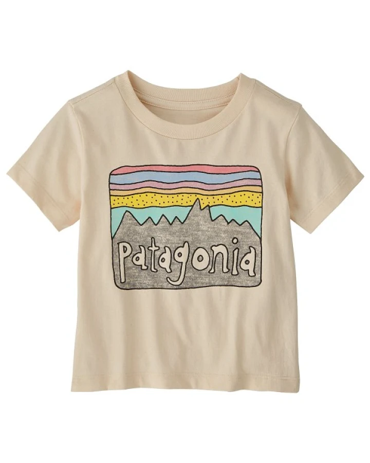 Patagonia - Baby Fitz Roy Skies - T-Shirt Gr 3-6 Months beige