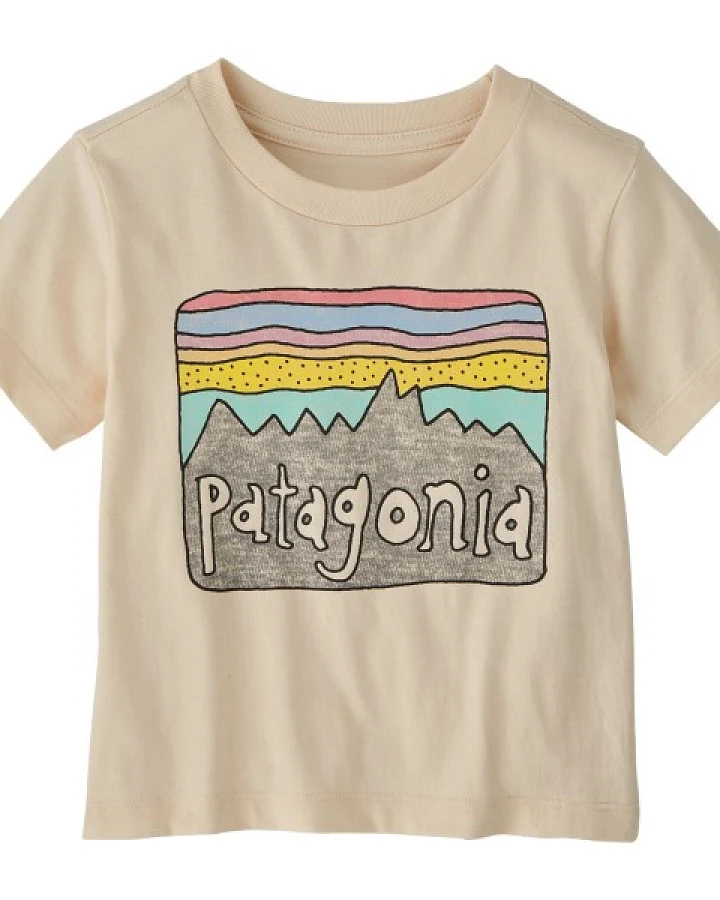 Patagonia - Baby Fitz Roy Skies - T-Shirt Gr 3-6 Months beige