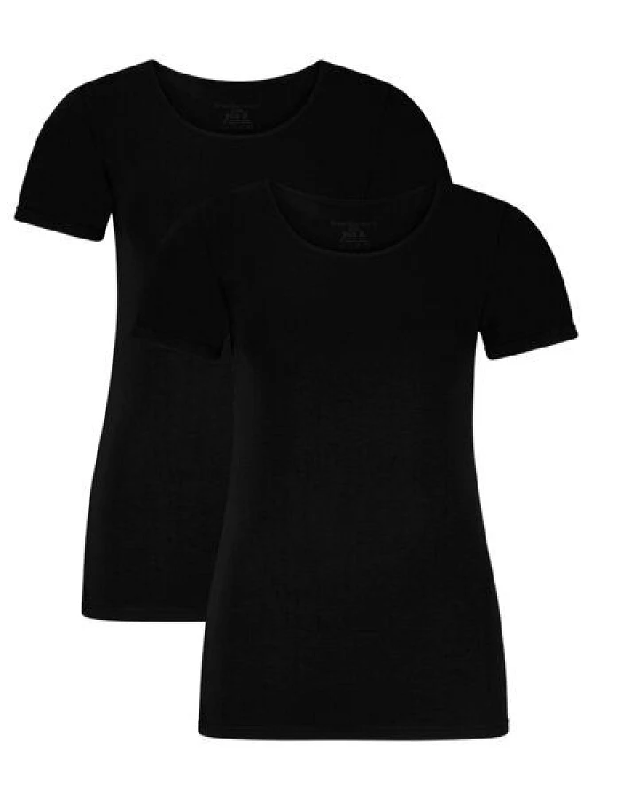 BAMBOO BASICS KATE T-Shirt aus Bambusviskose / Biobaumwolle (2er Pack)