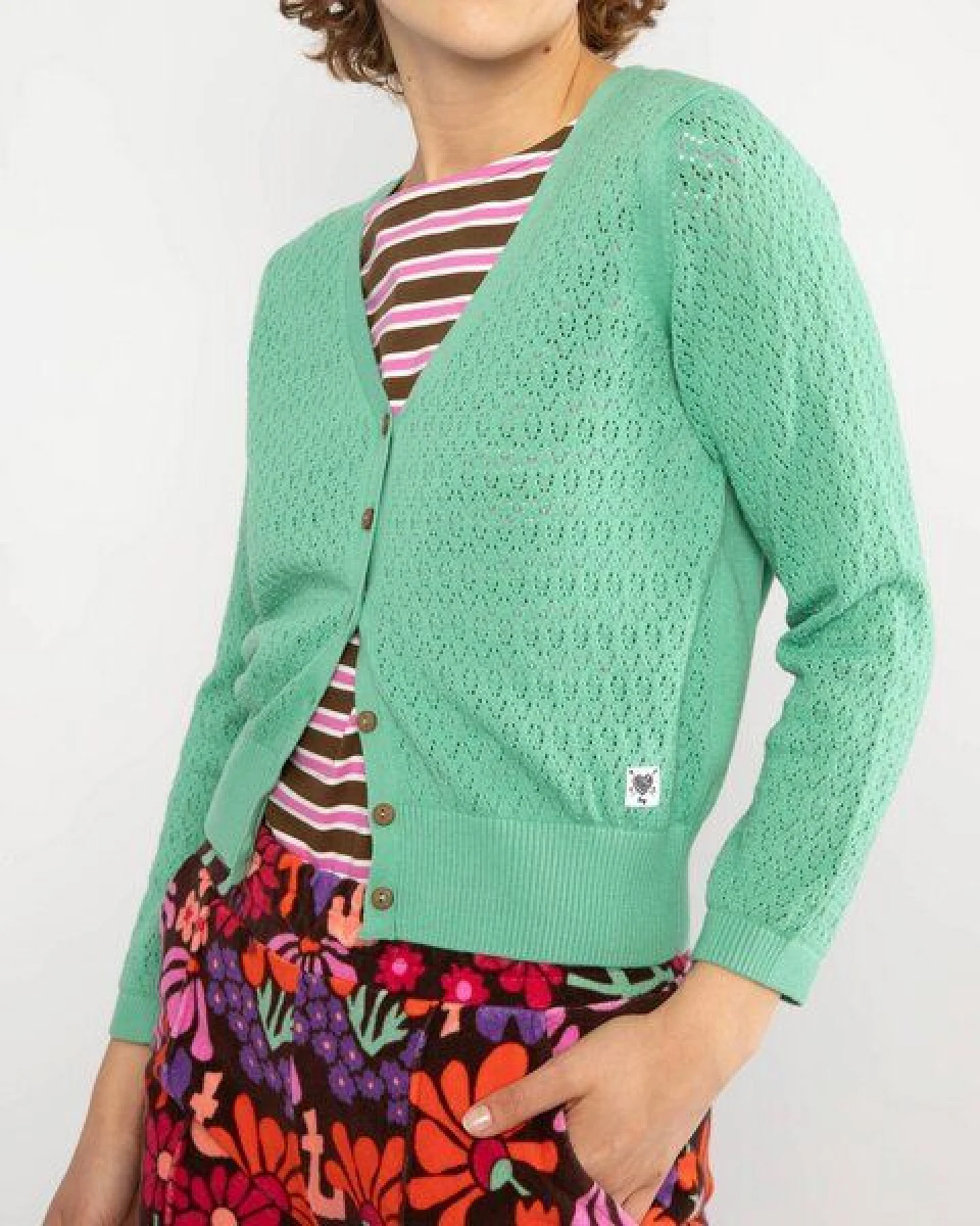 Blutsgeschwister Sweet Petite Cardigan - aus Bio-Baumwolle – Ansicht 3