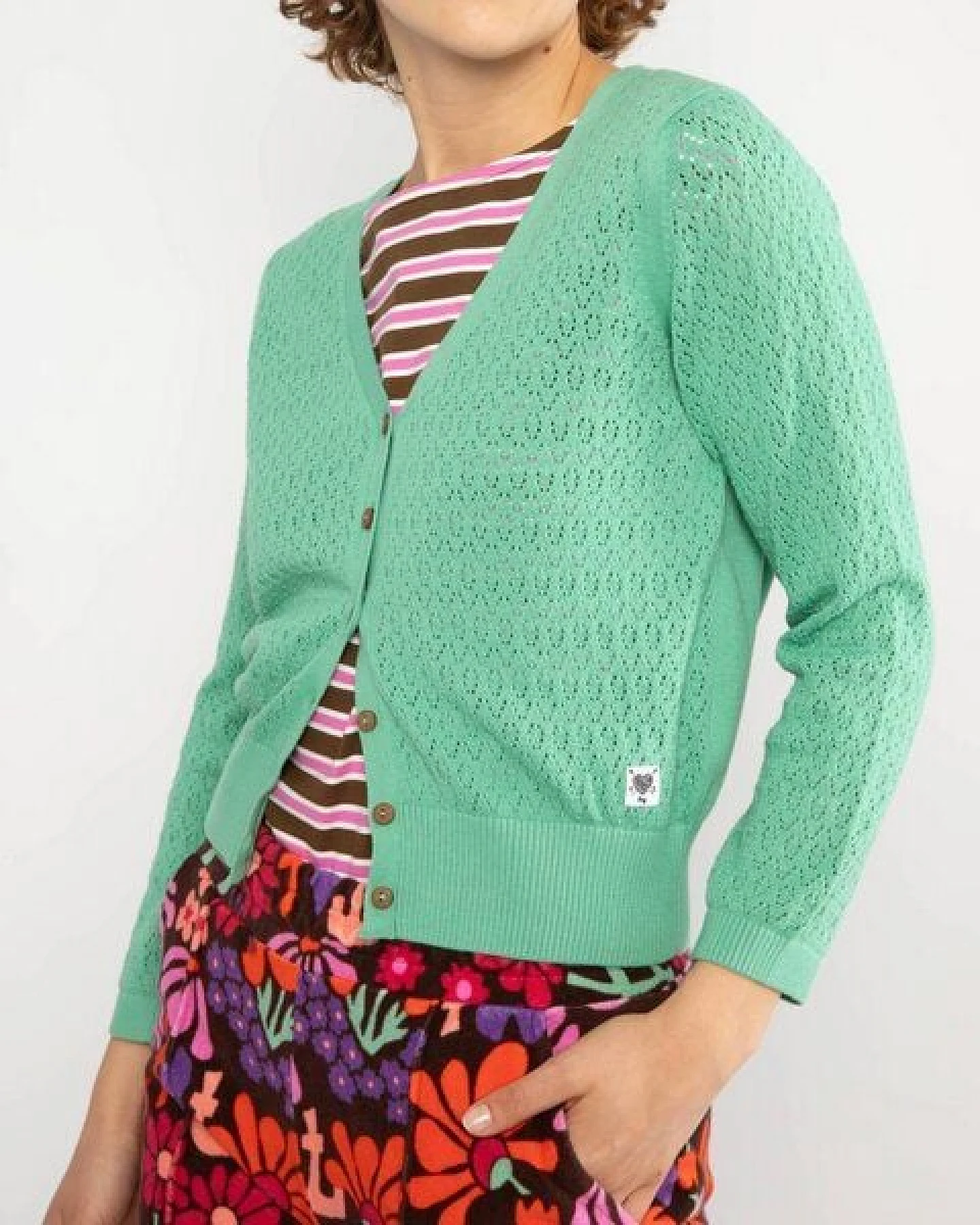 Blutsgeschwister Sweet Petite Cardigan - aus Bio-Baumwolle – Ansicht 3