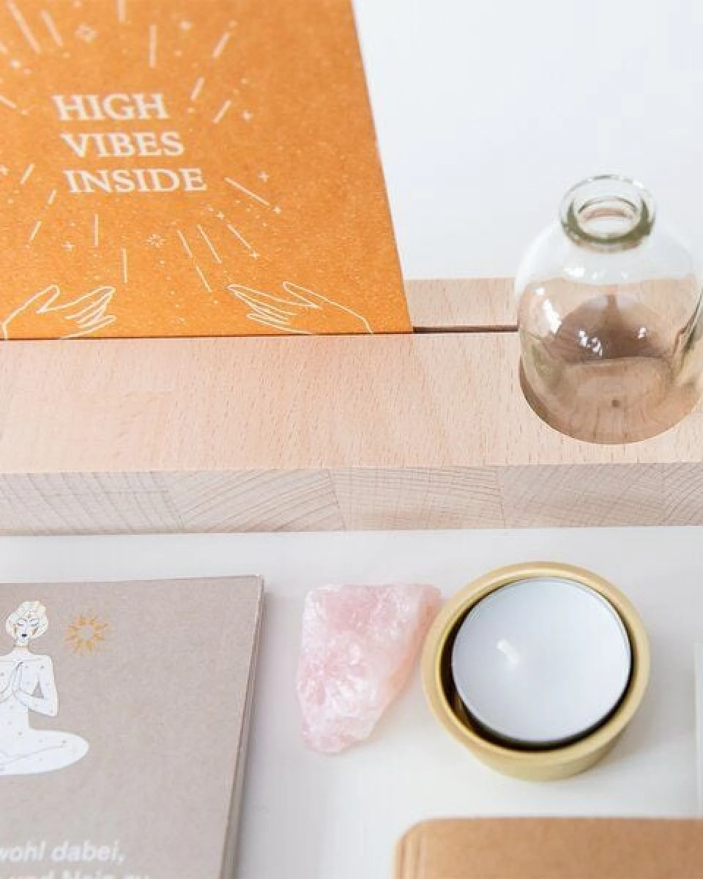 Divasya Achtsamkeitsmeditation: 3 Sets mit 20-Minuten-Kerzen & Affirmationen – Ansicht 3