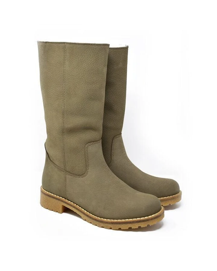 Grünbein Stiefel Iben Slim Fit Warmfutter khaki
