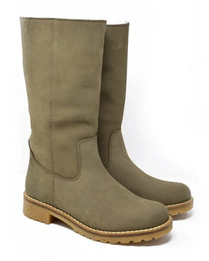 Grünbein Stiefel Iben Slim Fit Warmfutter khaki