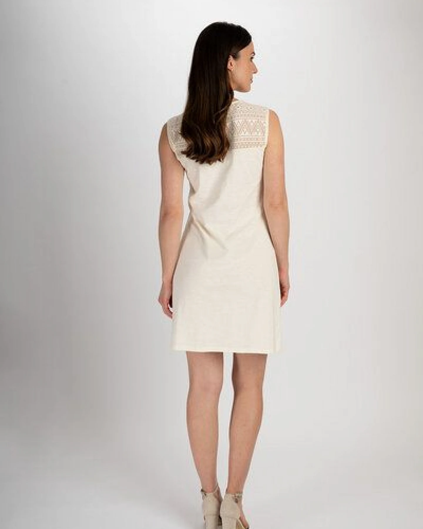TRANQUILLO Kurzes Kleid mit Spitzendetails (S25X46) – Ansicht 2