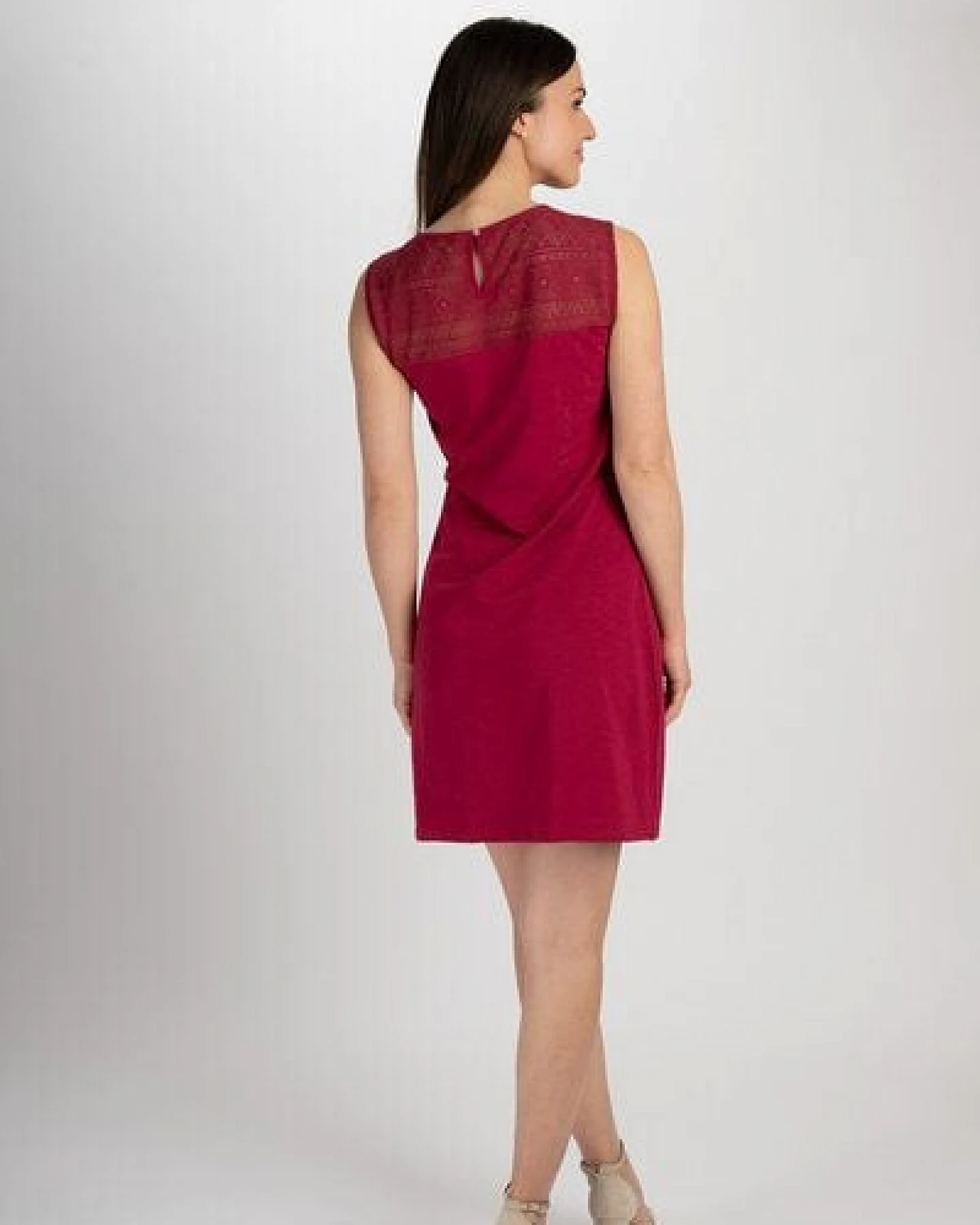 TRANQUILLO Kurzes Kleid mit Spitzendetails (S25X46) – Ansicht 2