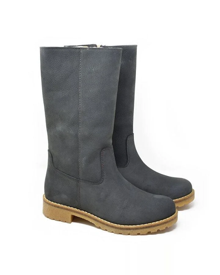 Grünbein Stiefel Iben Slim Fit Warmfutter blau