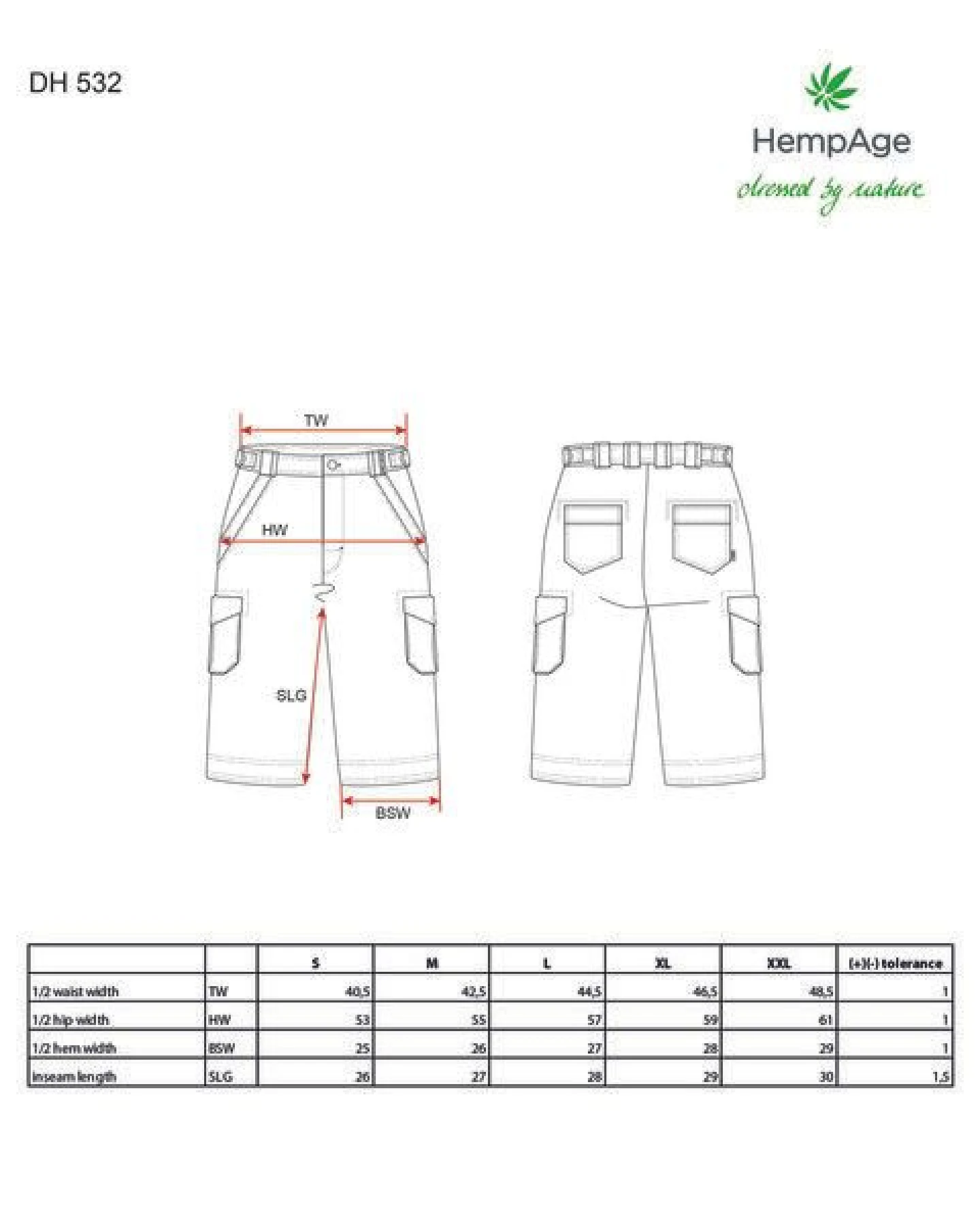 HempAge Cargoshorts Herren Hanf/Biobaumwolle – Ansicht 3