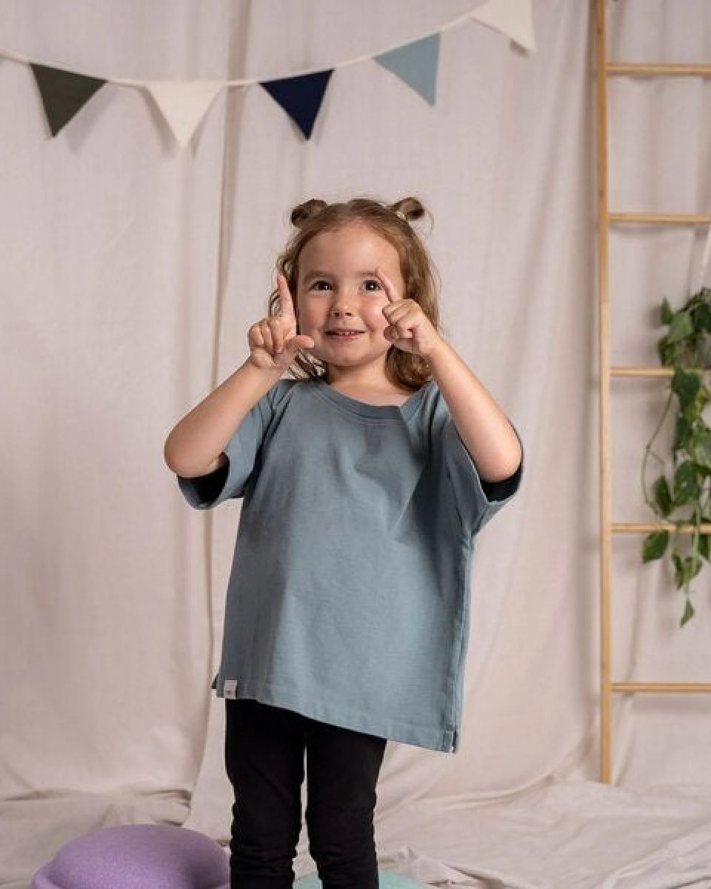 Vresh Clothing Mini Vlamingo - Oversized Kinder T-Shirt aus dicker Biobaumwolle – Ansicht 4