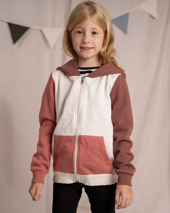 Vresh Clothing Mini Vischi - Kinder Zip-Hoodie aus Biobaumwolle