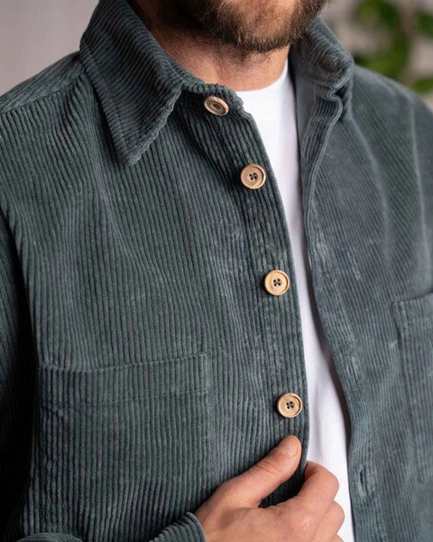 Vresh Clothing Vinley - Cord Hemd aus Biobaumwolle – Ansicht 3
