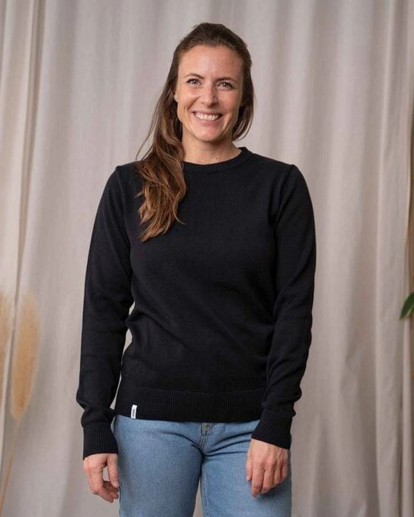 Vresh Clothing Vrenja, Klassischer Strickpullover aus Biobaumwolle – Ansicht 3