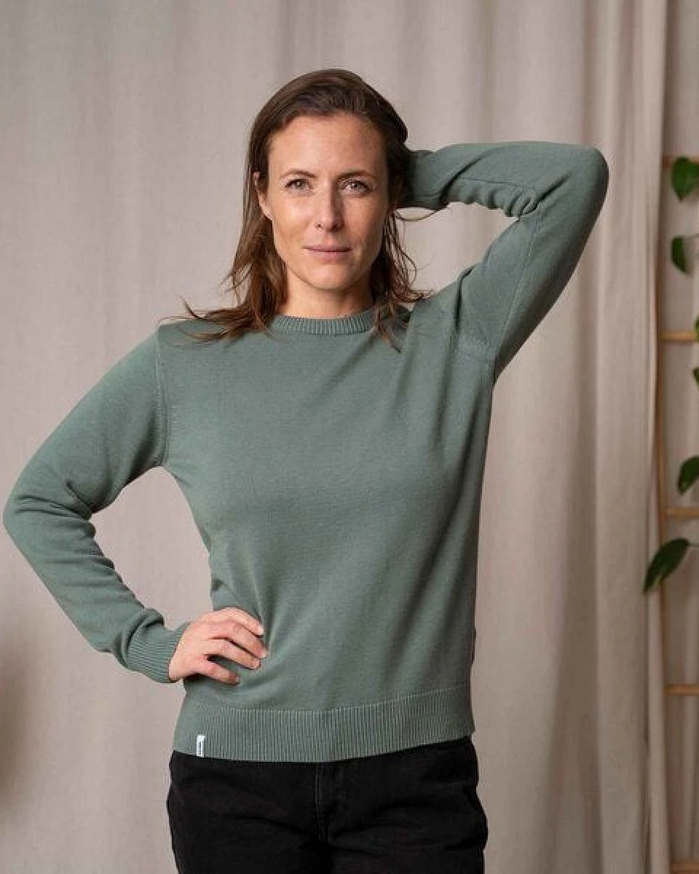 Vresh Clothing Vrenja, Klassischer Strickpullover aus Biobaumwolle – Ansicht 4